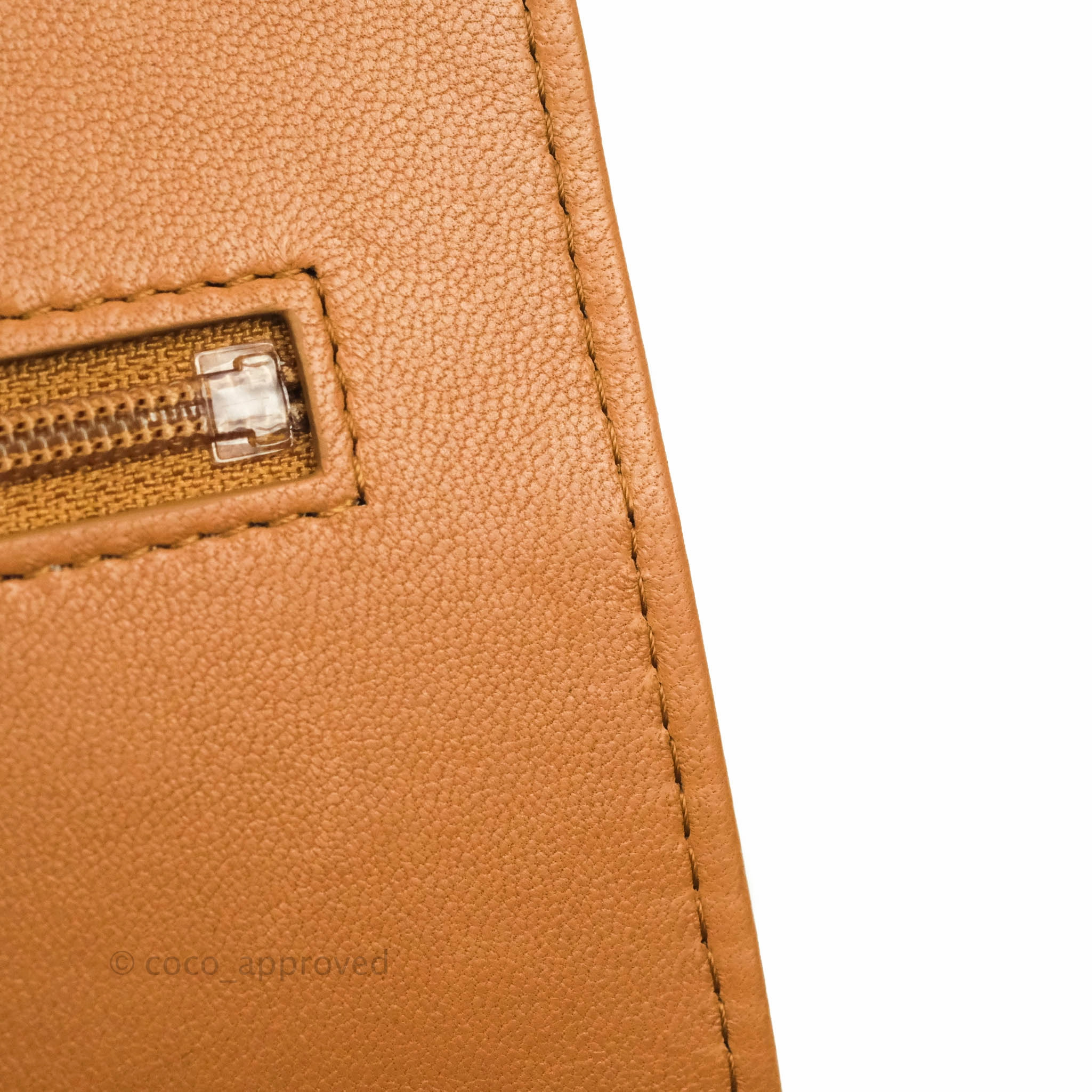 Chanel 19 Wallet on Chain WOC Dark Beige Caramel Lambskin Mixed Hardware 21K