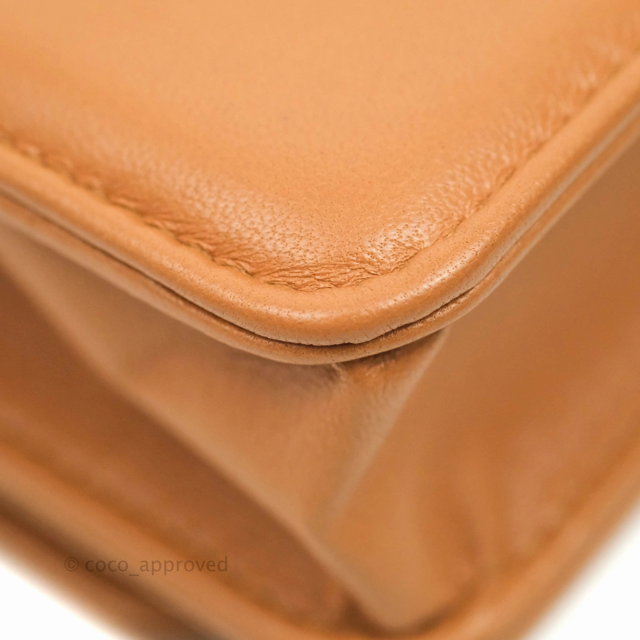 Chanel 19 Wallet on Chain WOC Dark Beige Caramel Lambskin Mixed Hardware 21K