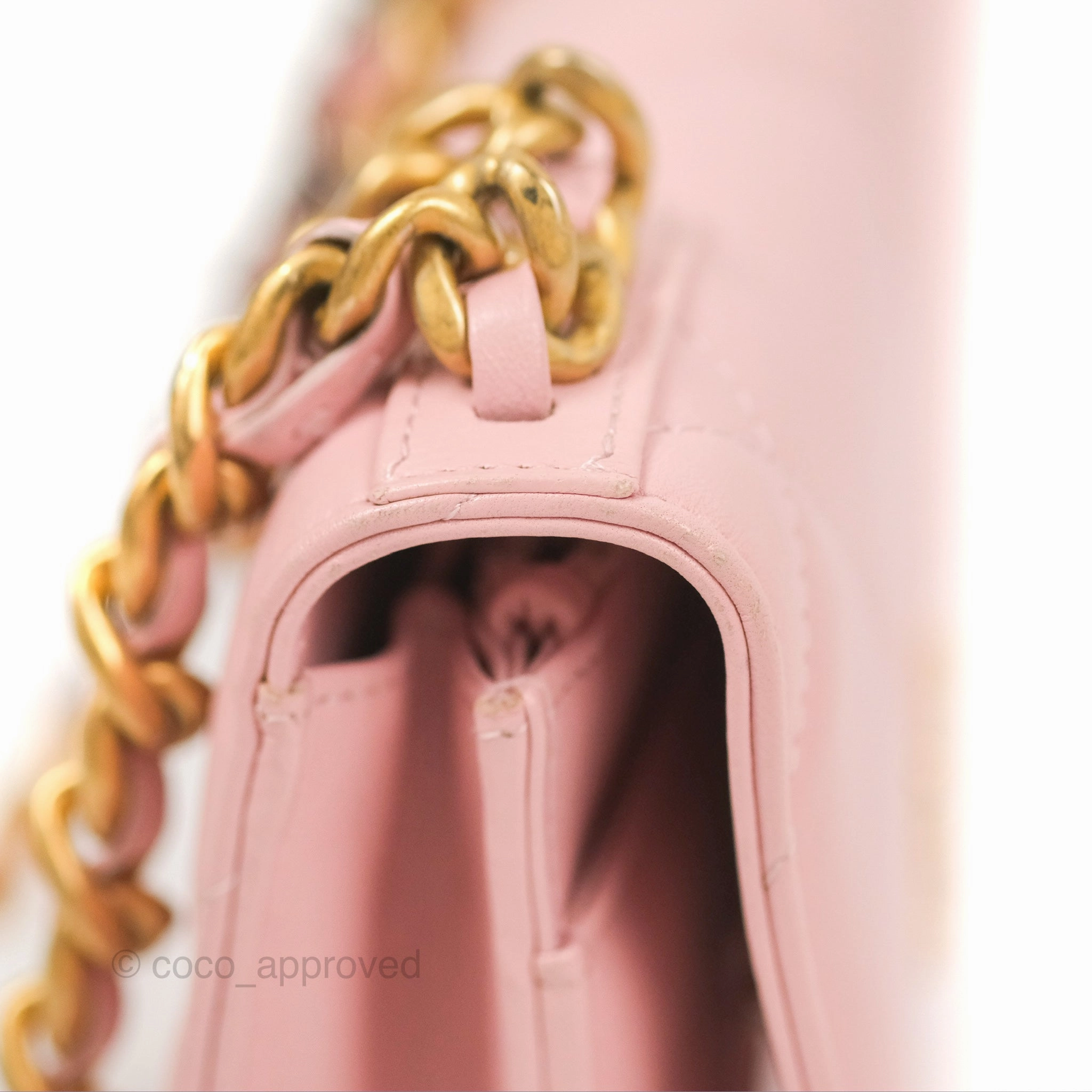 Chanel 19 Wallet on Chain WOC Light Pink Mixed Hardware