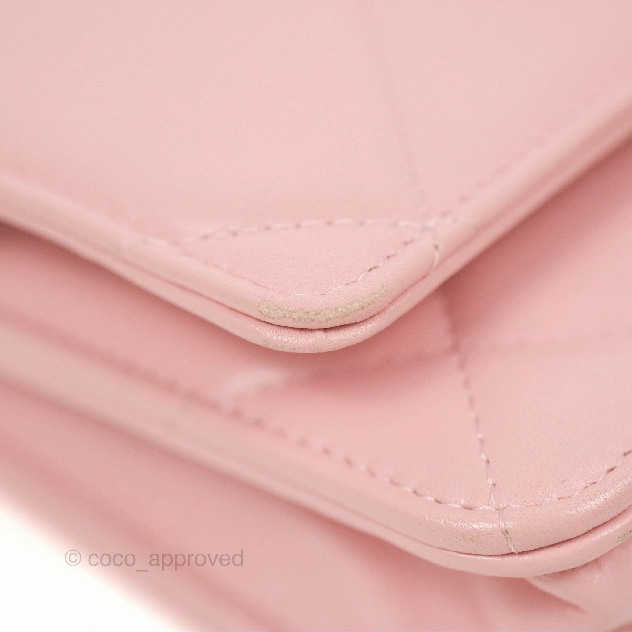 Chanel 19 Wallet on Chain WOC Light Pink Mixed Hardware