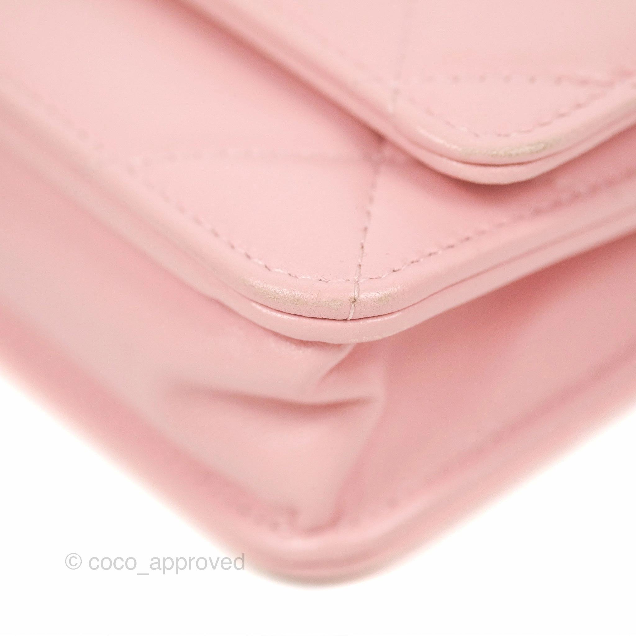 Chanel 19 Wallet on Chain WOC Light Pink Mixed Hardware