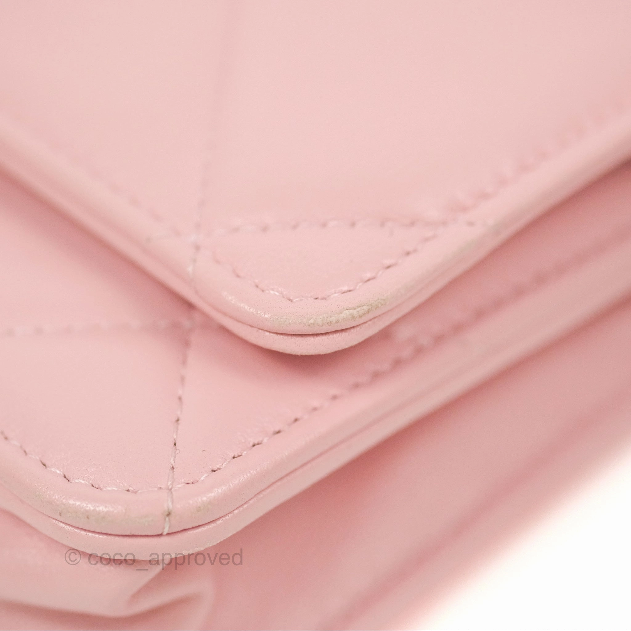 Chanel 19 Wallet on Chain WOC Light Pink Mixed Hardware