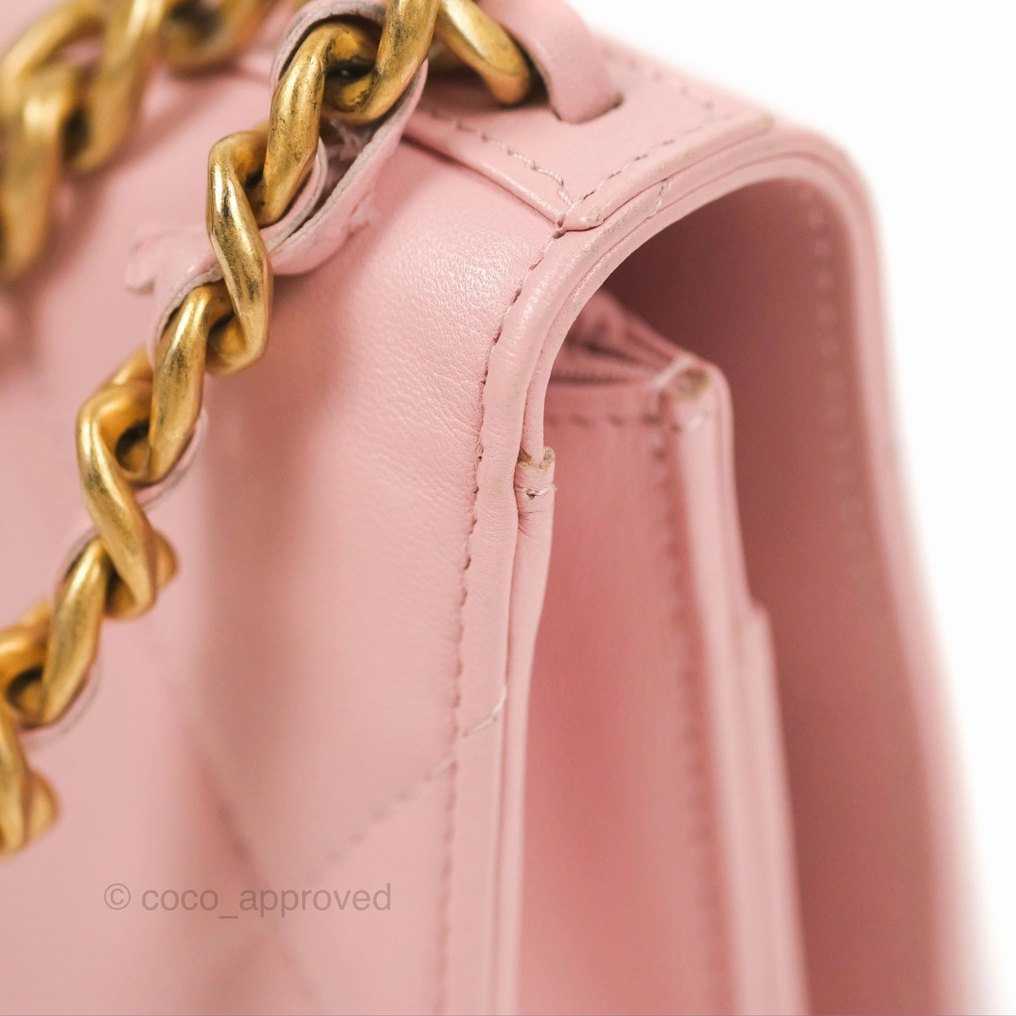 Chanel 19 Wallet on Chain WOC Light Pink Mixed Hardware