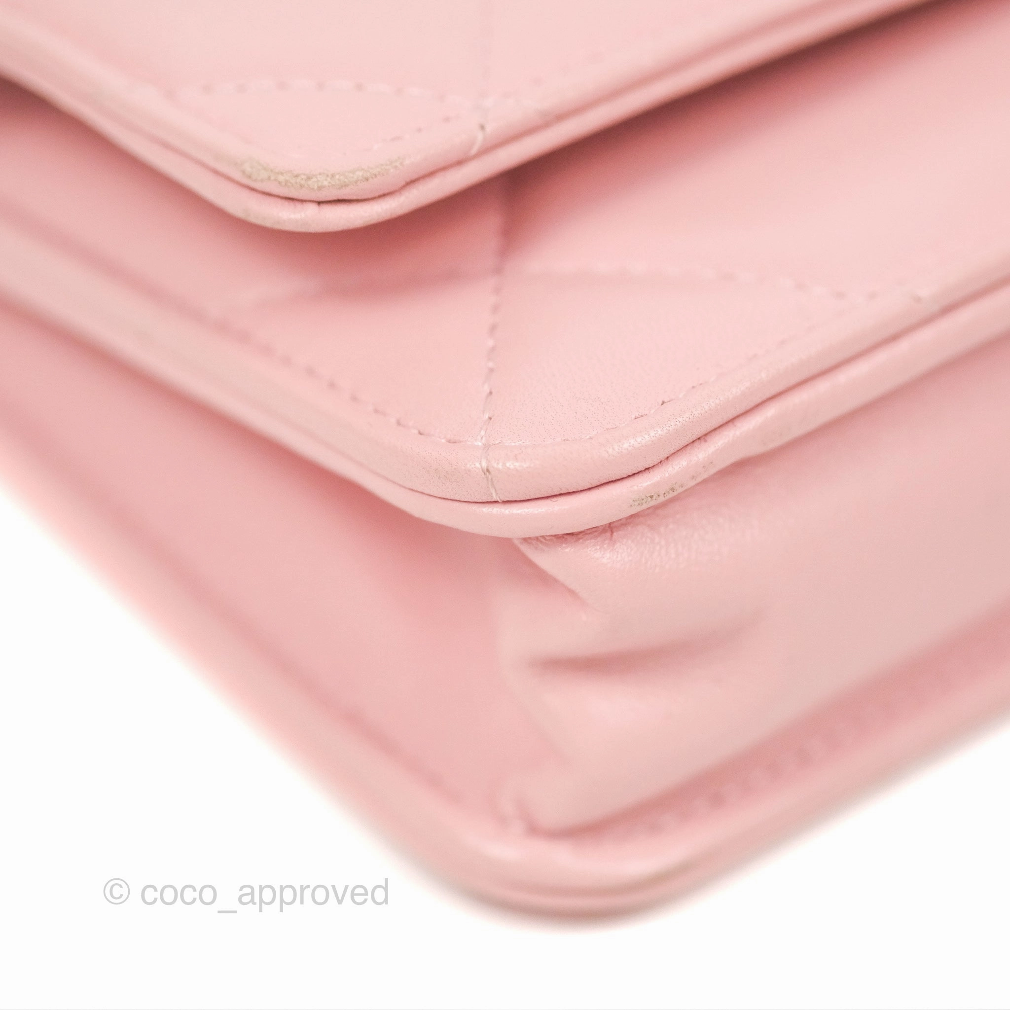 Chanel 19 Wallet on Chain WOC Light Pink Mixed Hardware