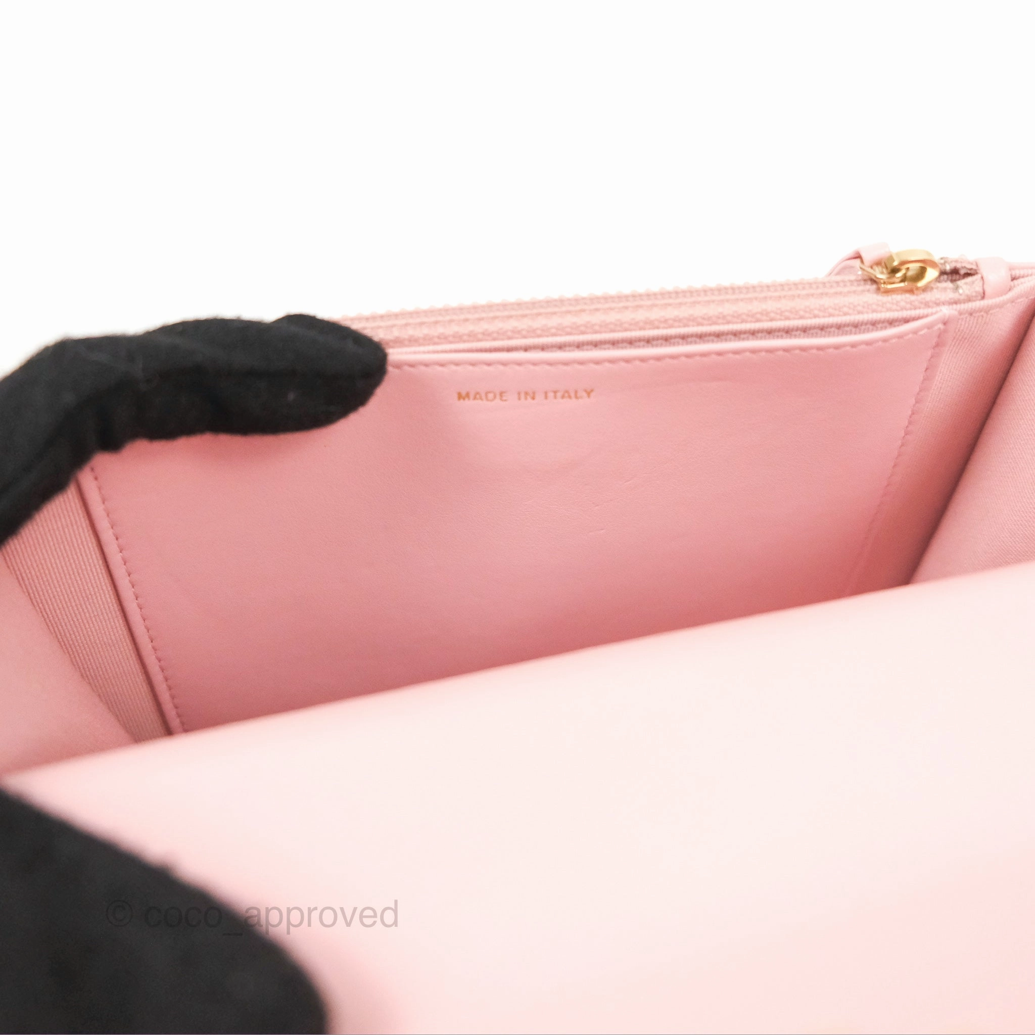 Chanel 19 Wallet on Chain WOC Light Pink Mixed Hardware