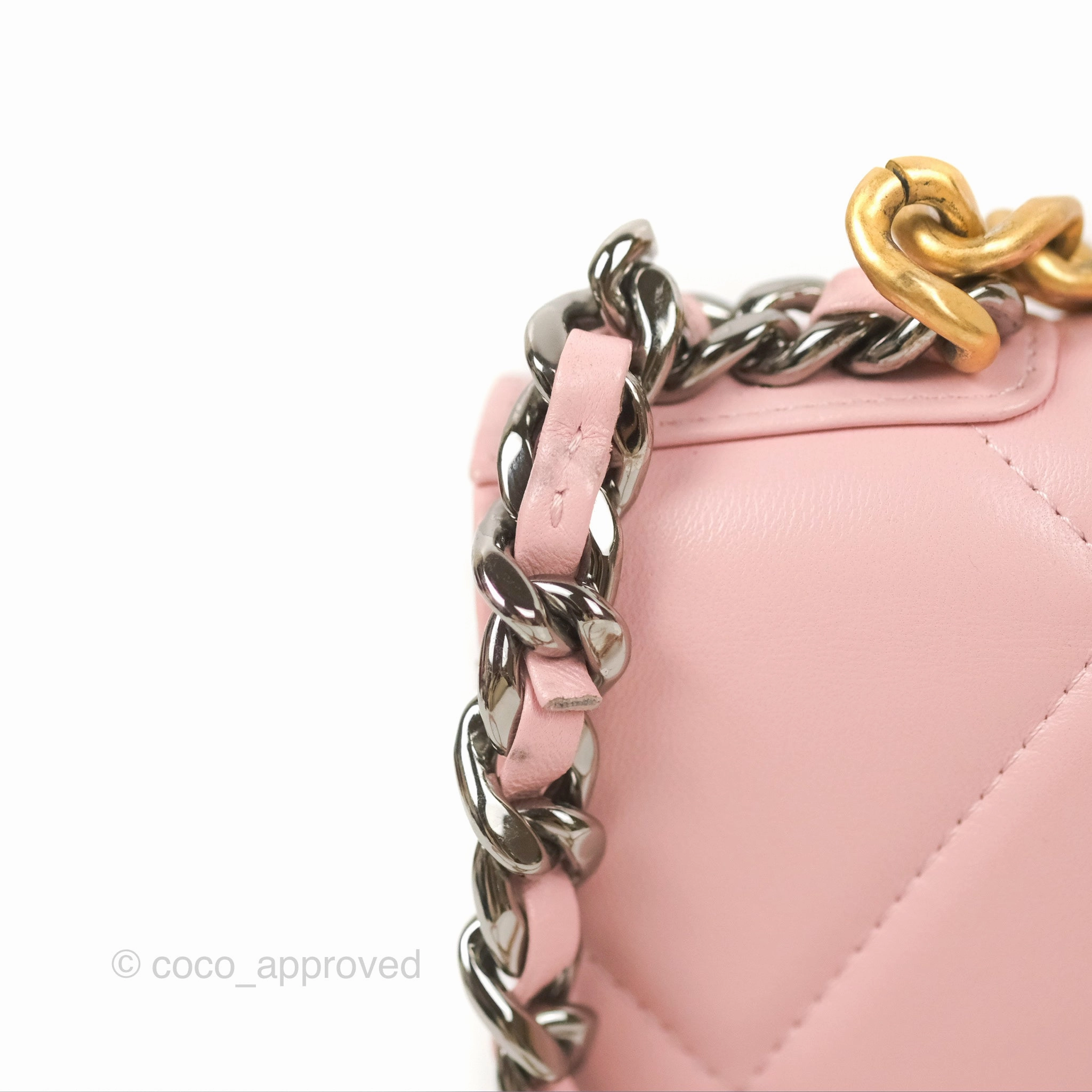 Chanel 19 Wallet on Chain WOC Light Pink Mixed Hardware