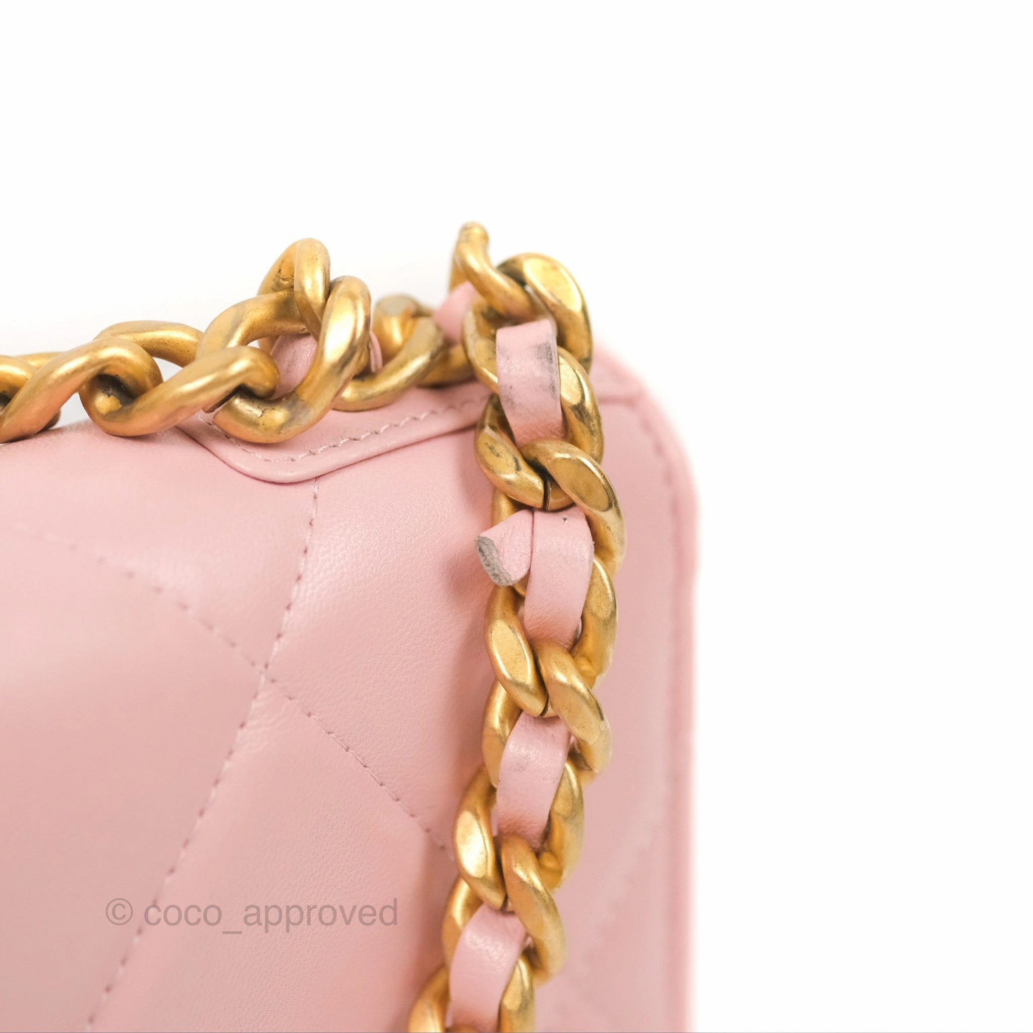 Chanel 19 Wallet on Chain WOC Light Pink Mixed Hardware