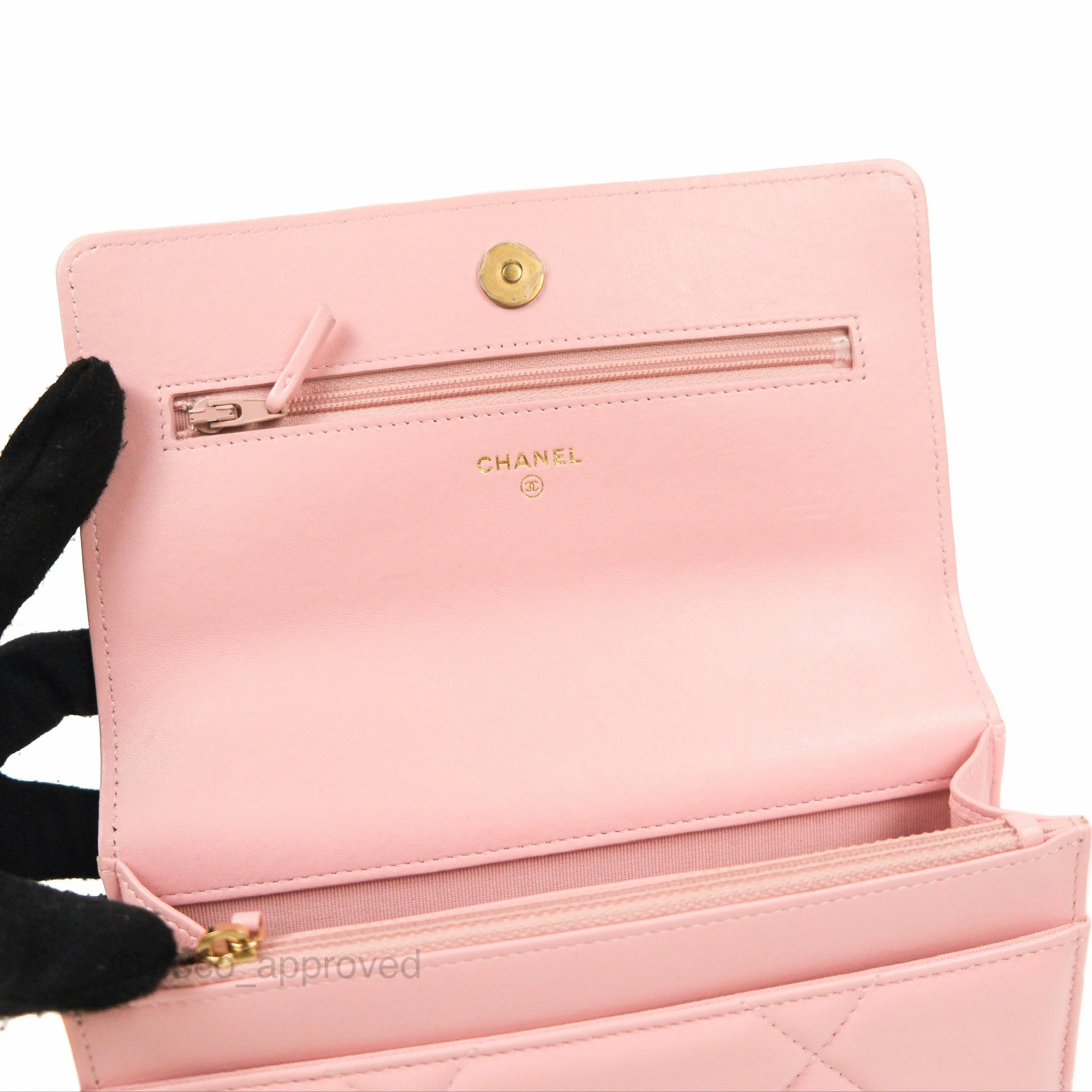 Chanel 19 Wallet on Chain WOC Light Pink Mixed Hardware