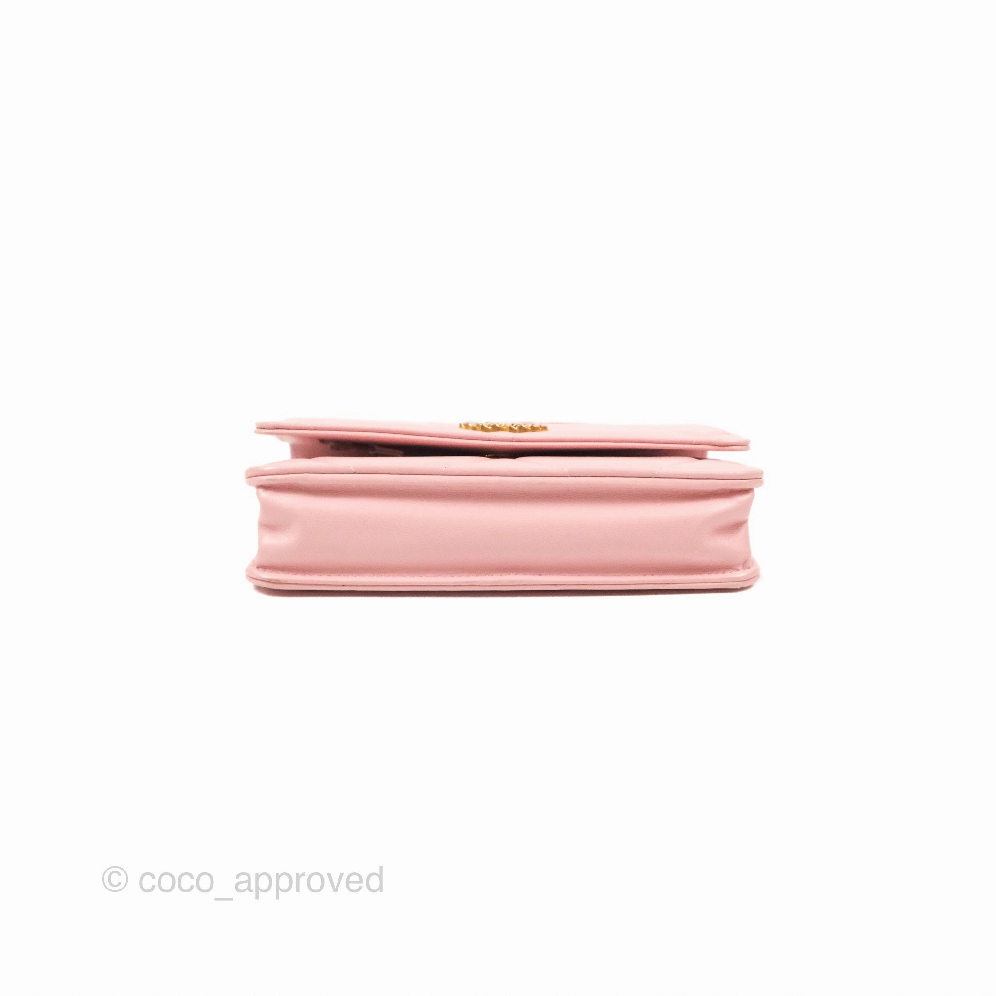 Chanel 19 Wallet on Chain WOC Light Pink Mixed Hardware