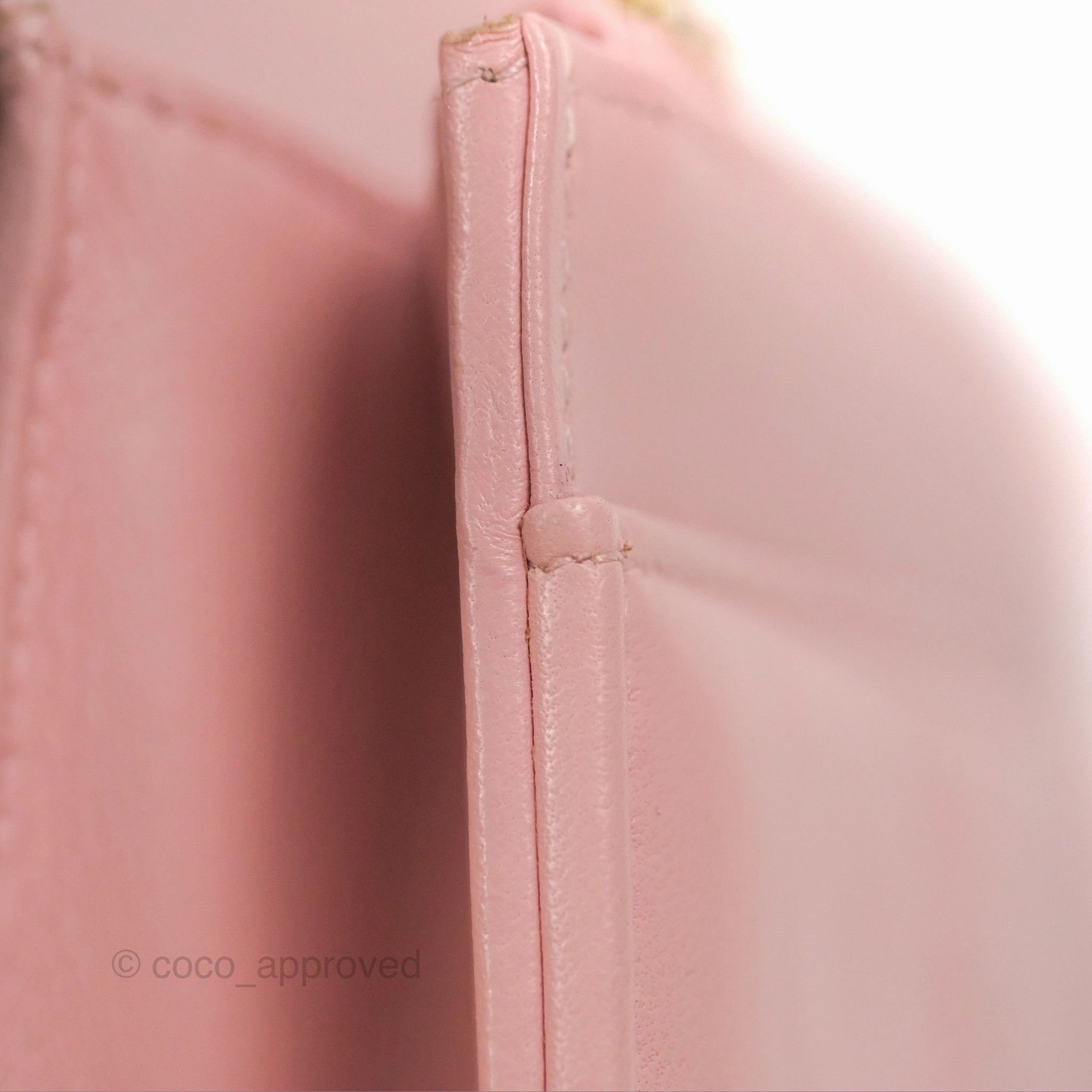 Chanel 19 Wallet on Chain WOC Light Pink Mixed Hardware