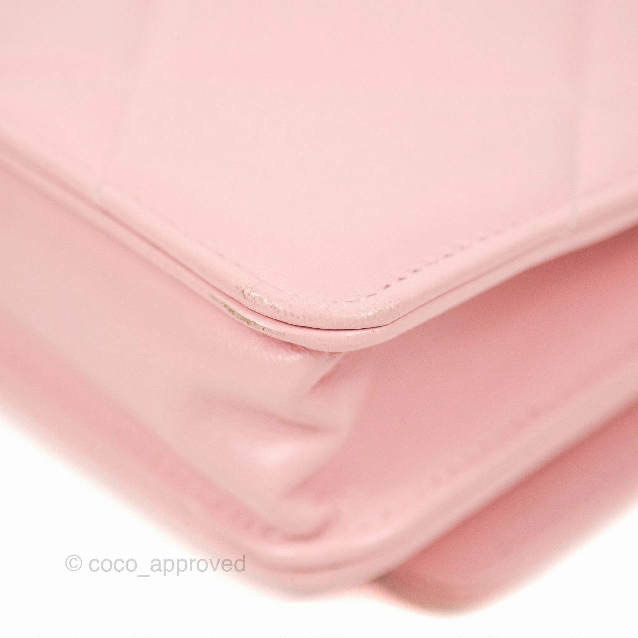 Chanel 19 Wallet on Chain WOC Light Pink Mixed Hardware