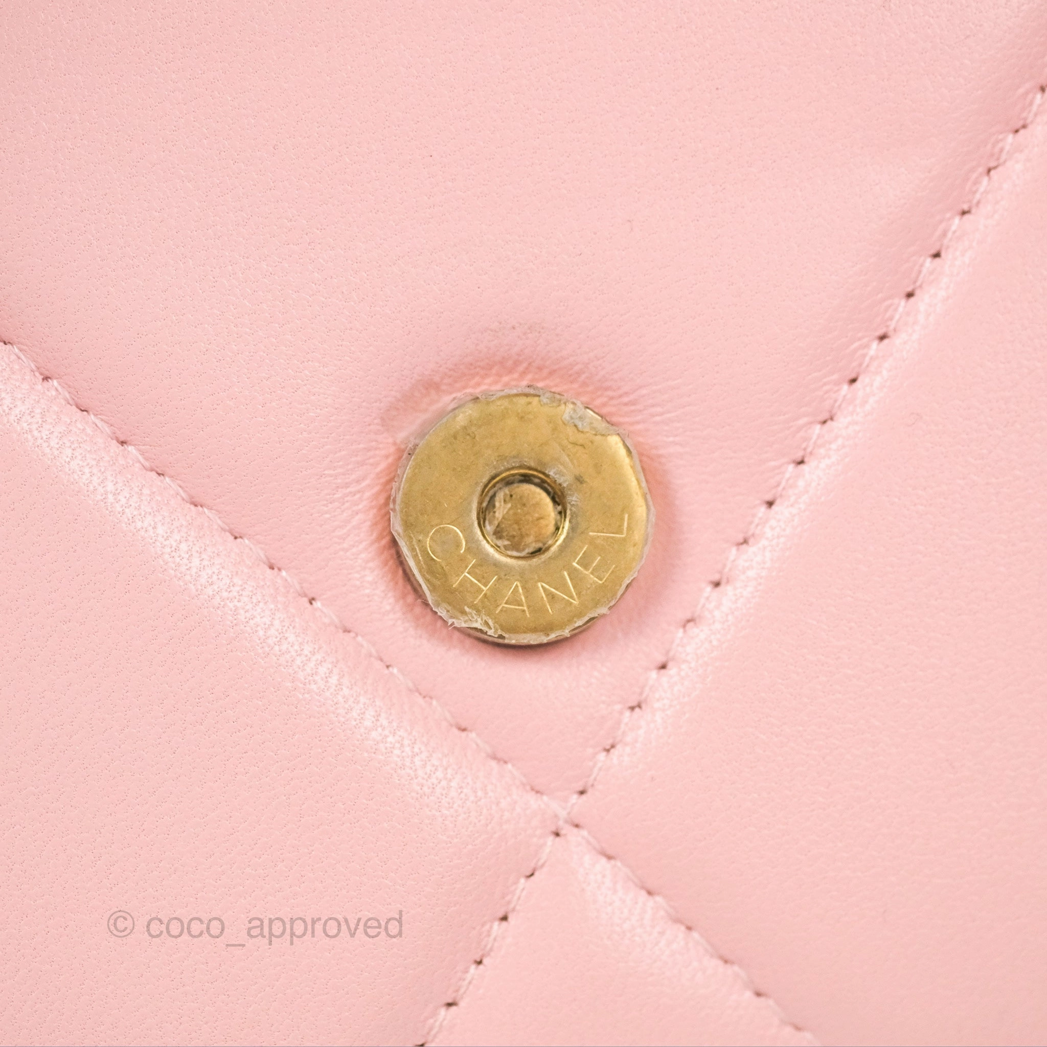 Chanel 19 Wallet on Chain WOC Light Pink Mixed Hardware