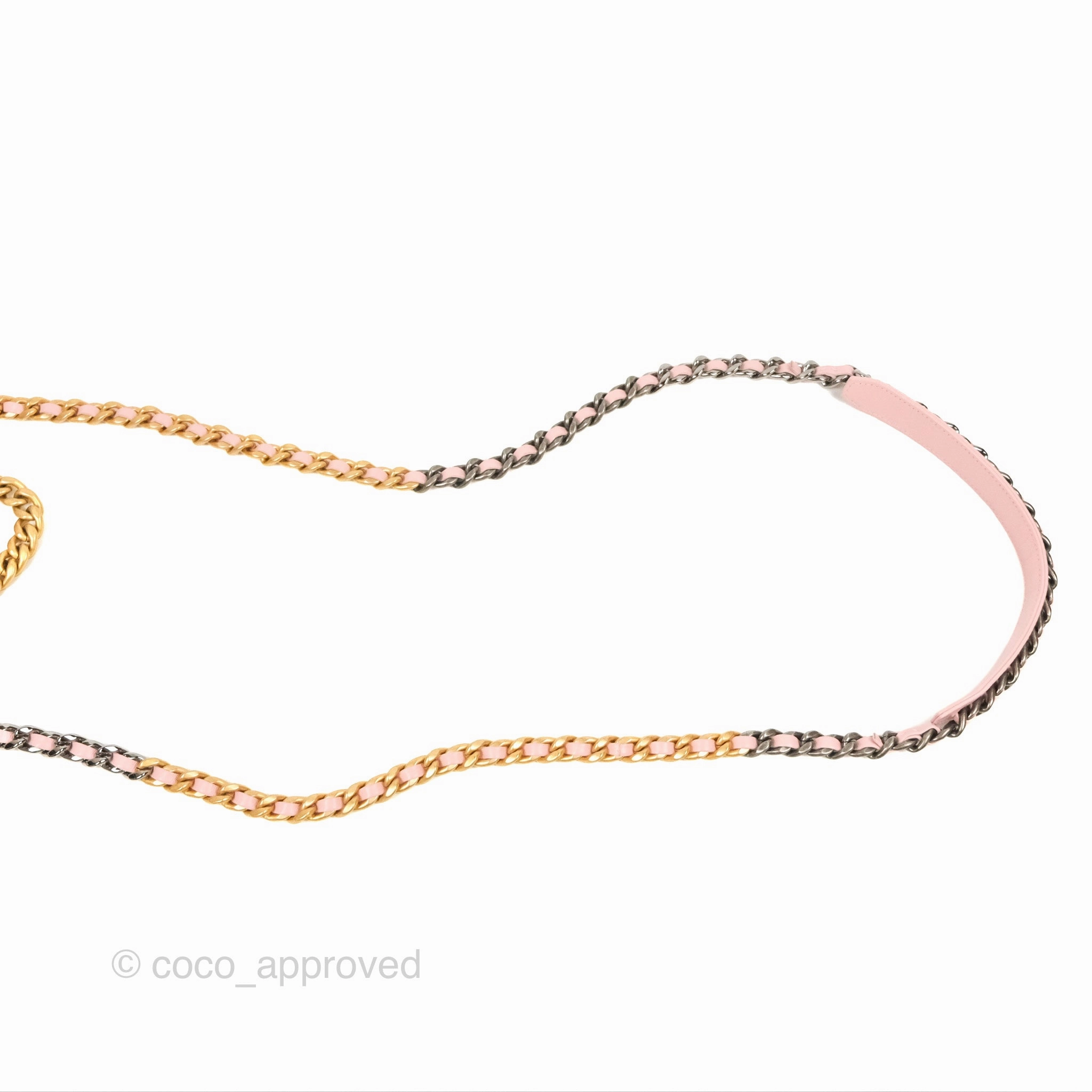 Chanel 19 Wallet on Chain WOC Light Pink Mixed Hardware
