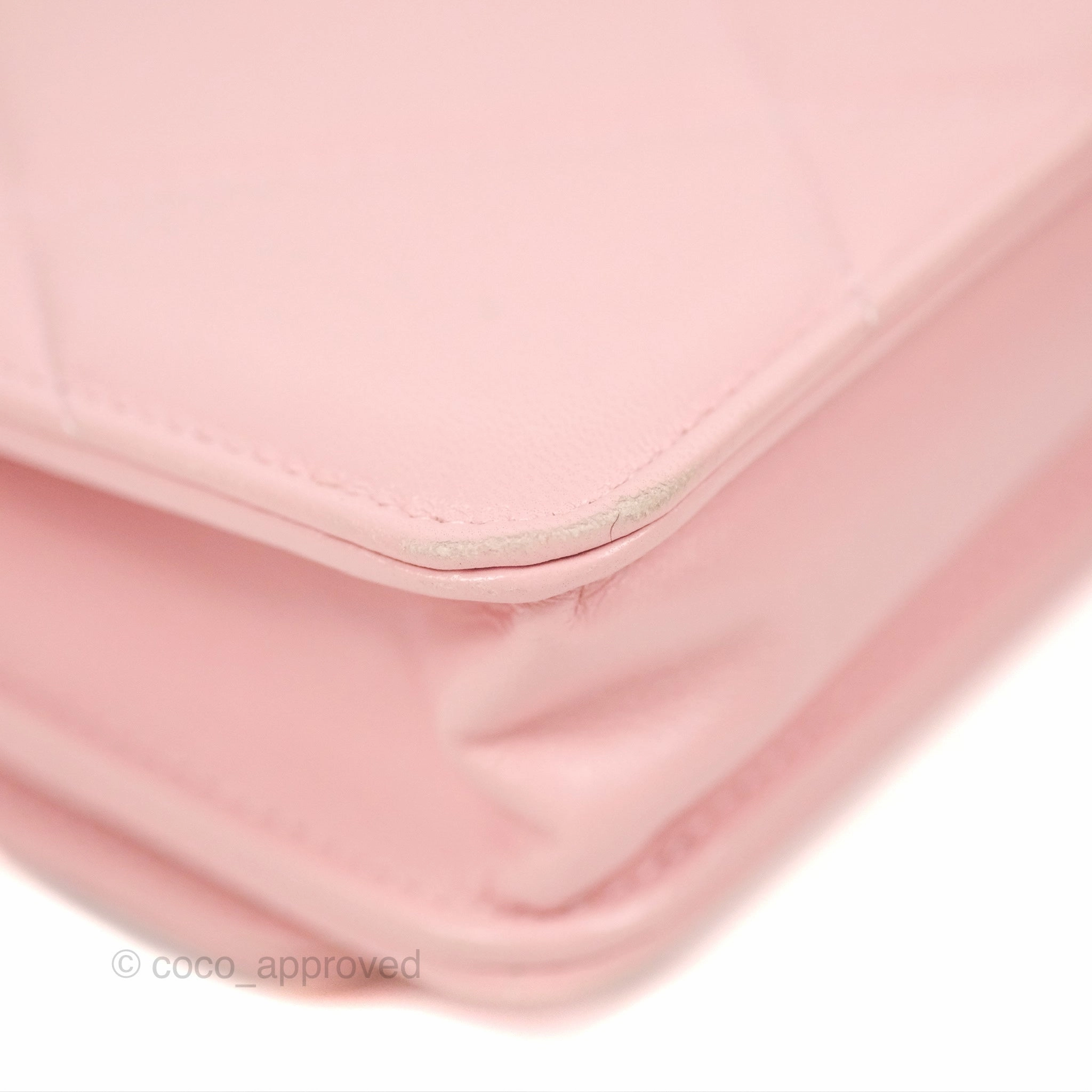 Chanel 19 Wallet on Chain WOC Light Pink Mixed Hardware
