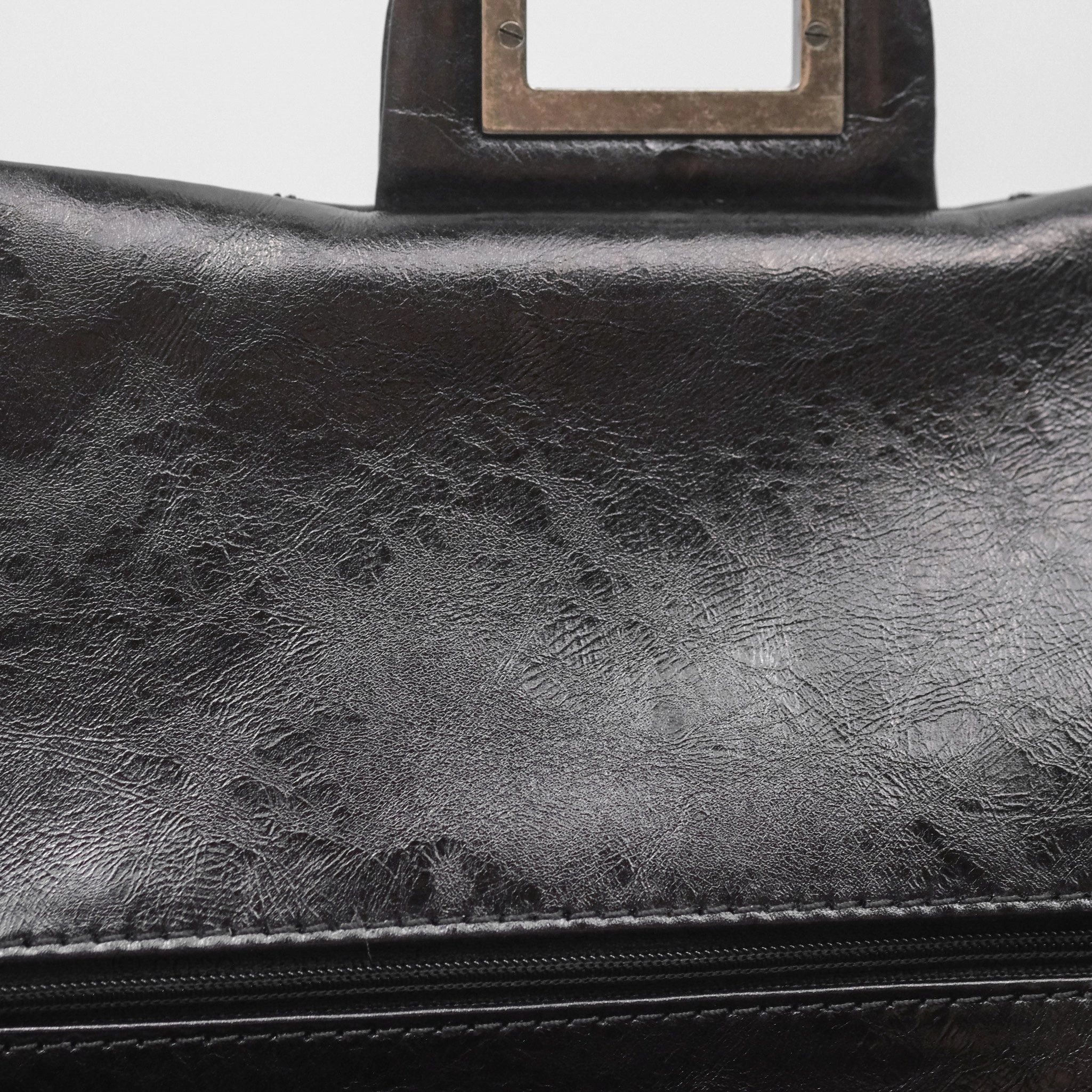 Chanel 228 Reissue Flap Quilted Black Crumpled Calfskin Ruthenium Hardware