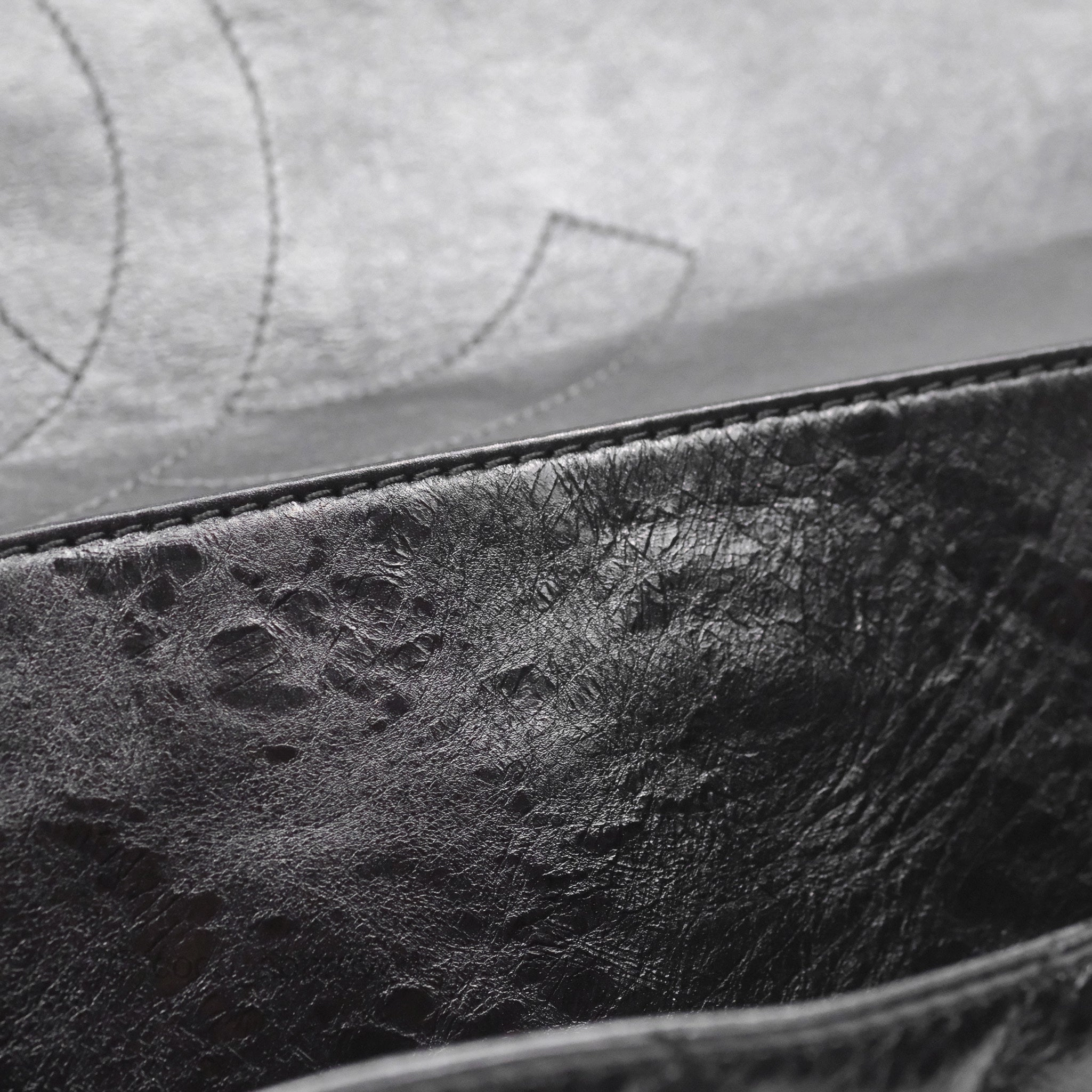 Chanel 228 Reissue Flap Quilted Black Crumpled Calfskin Ruthenium Hardware