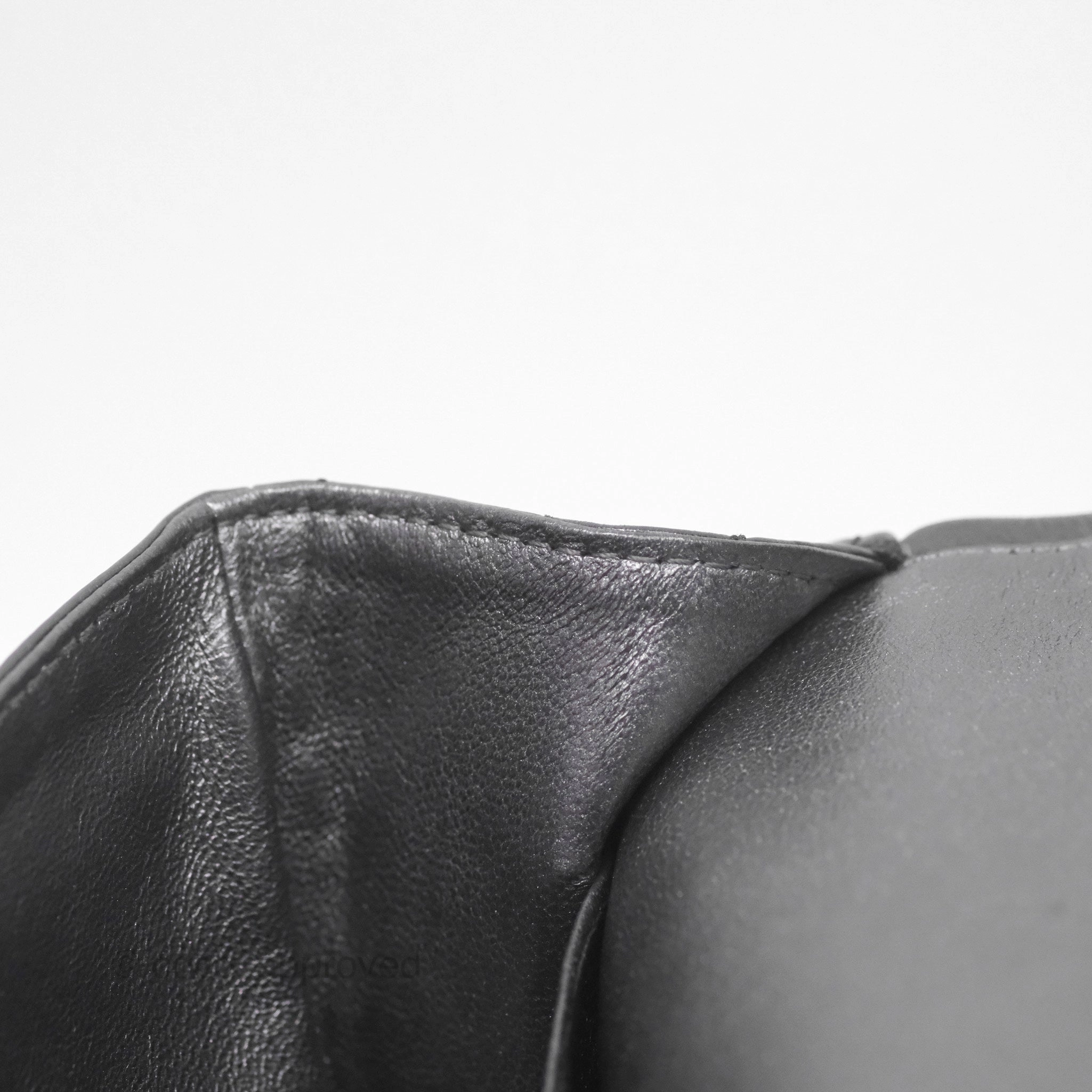 Chanel 228 Reissue Flap Quilted Black Crumpled Calfskin Ruthenium Hardware