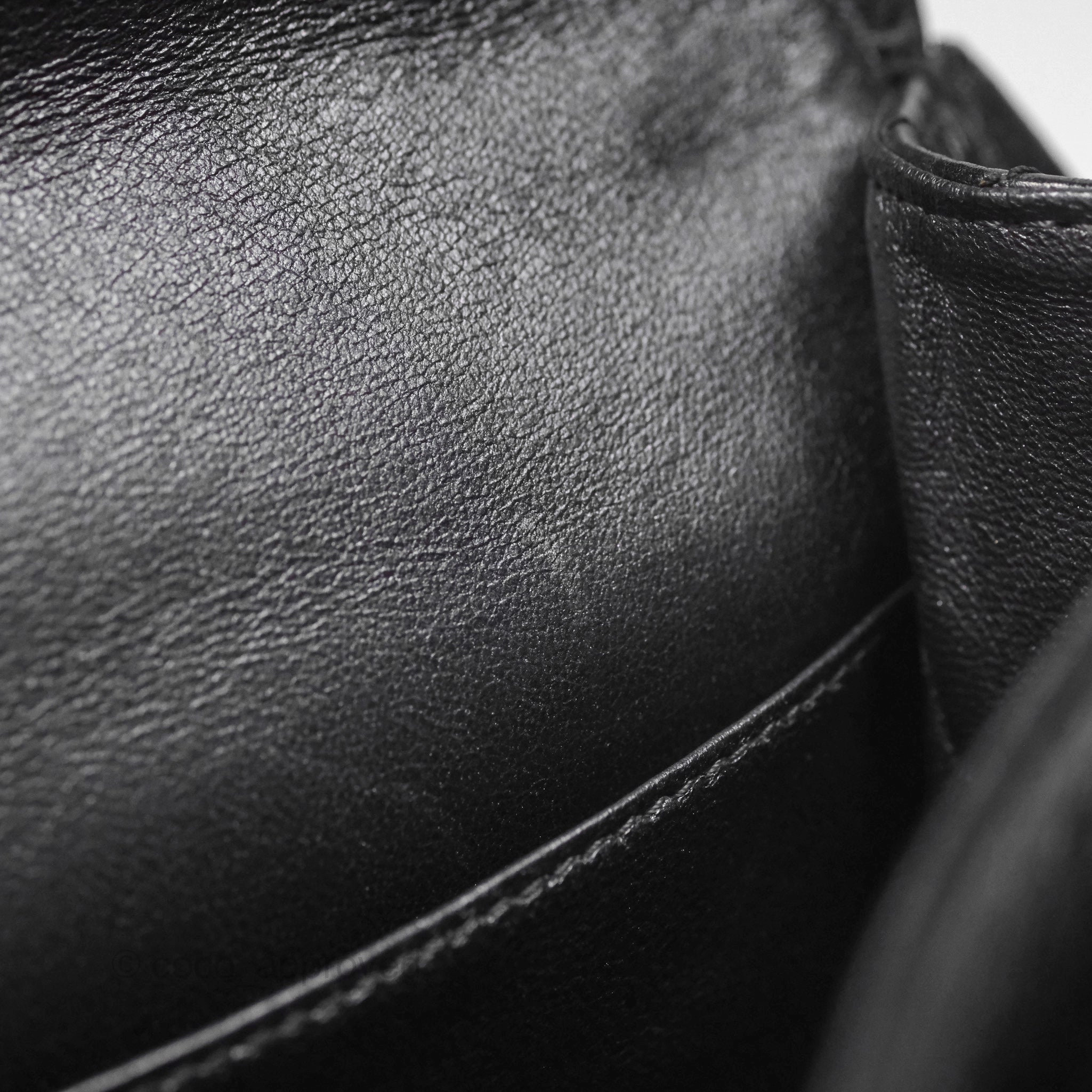 Chanel 228 Reissue Flap Quilted Black Crumpled Calfskin Ruthenium Hardware