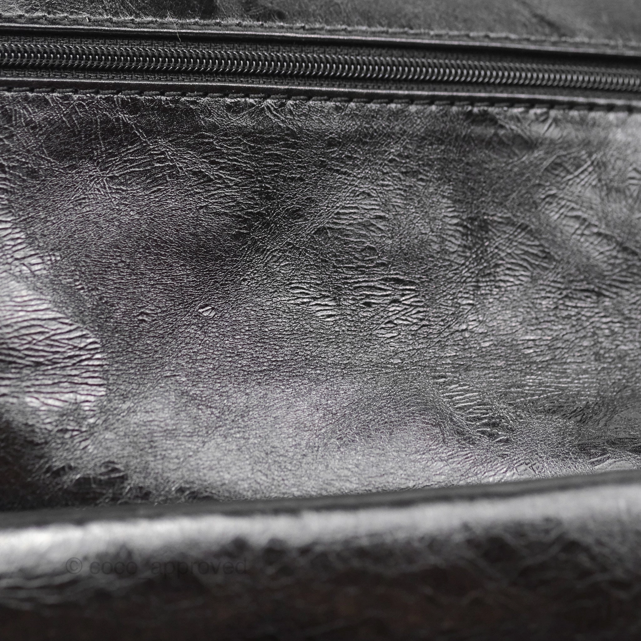 Chanel 228 Reissue Flap Quilted Black Crumpled Calfskin Ruthenium Hardware