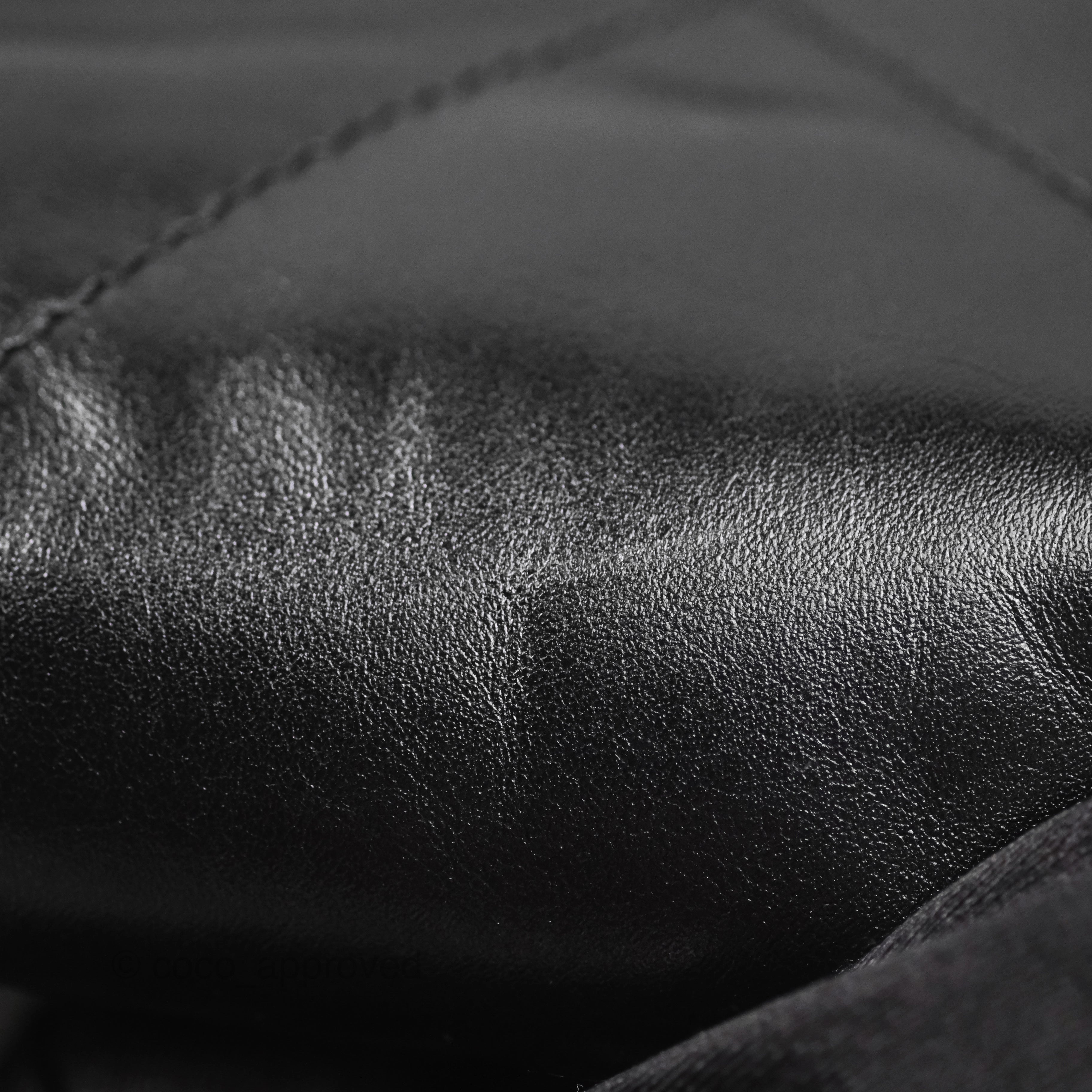 Chanel 22 Small Black Calfskin So Black Hardware