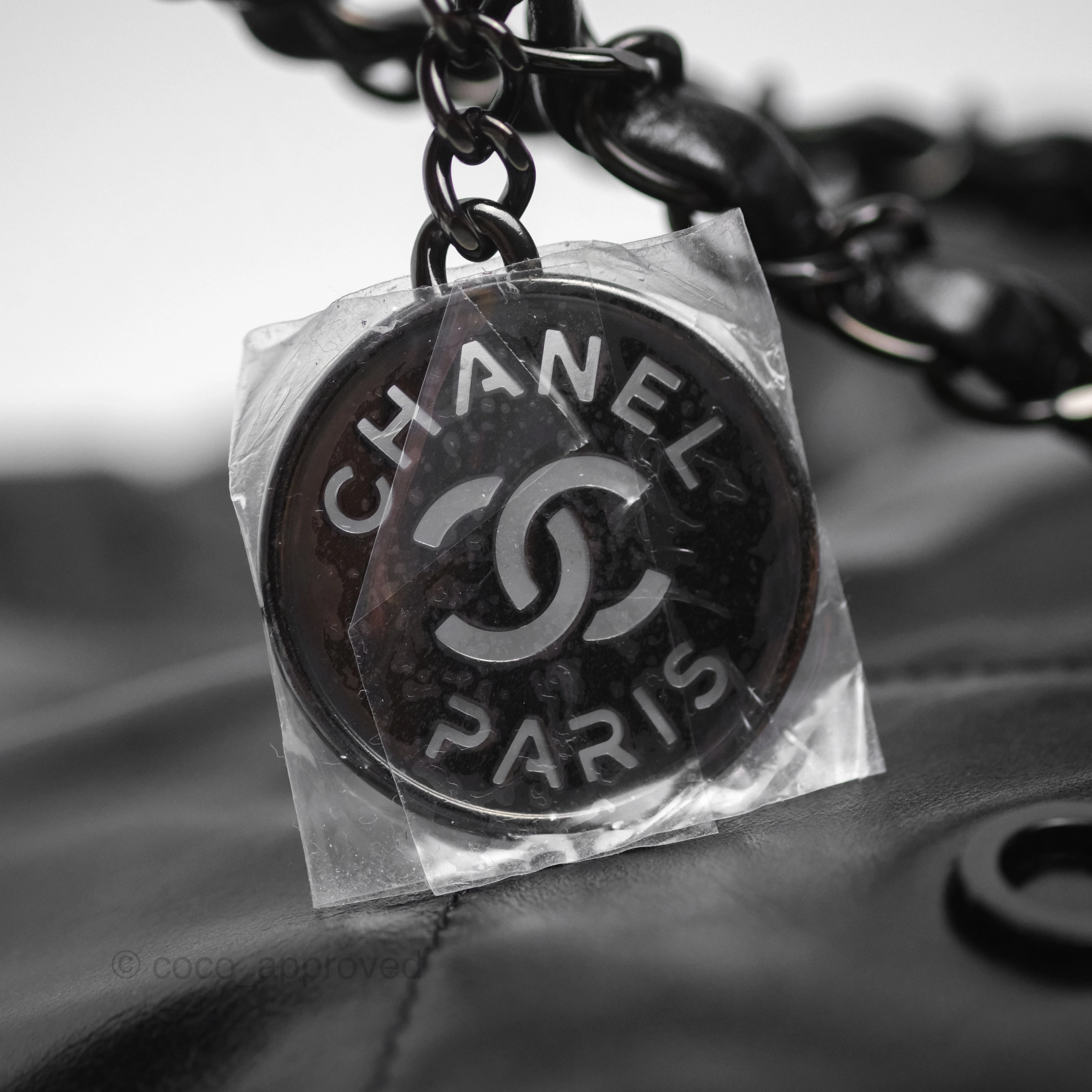 Chanel 22 Small Black Calfskin So Black Hardware