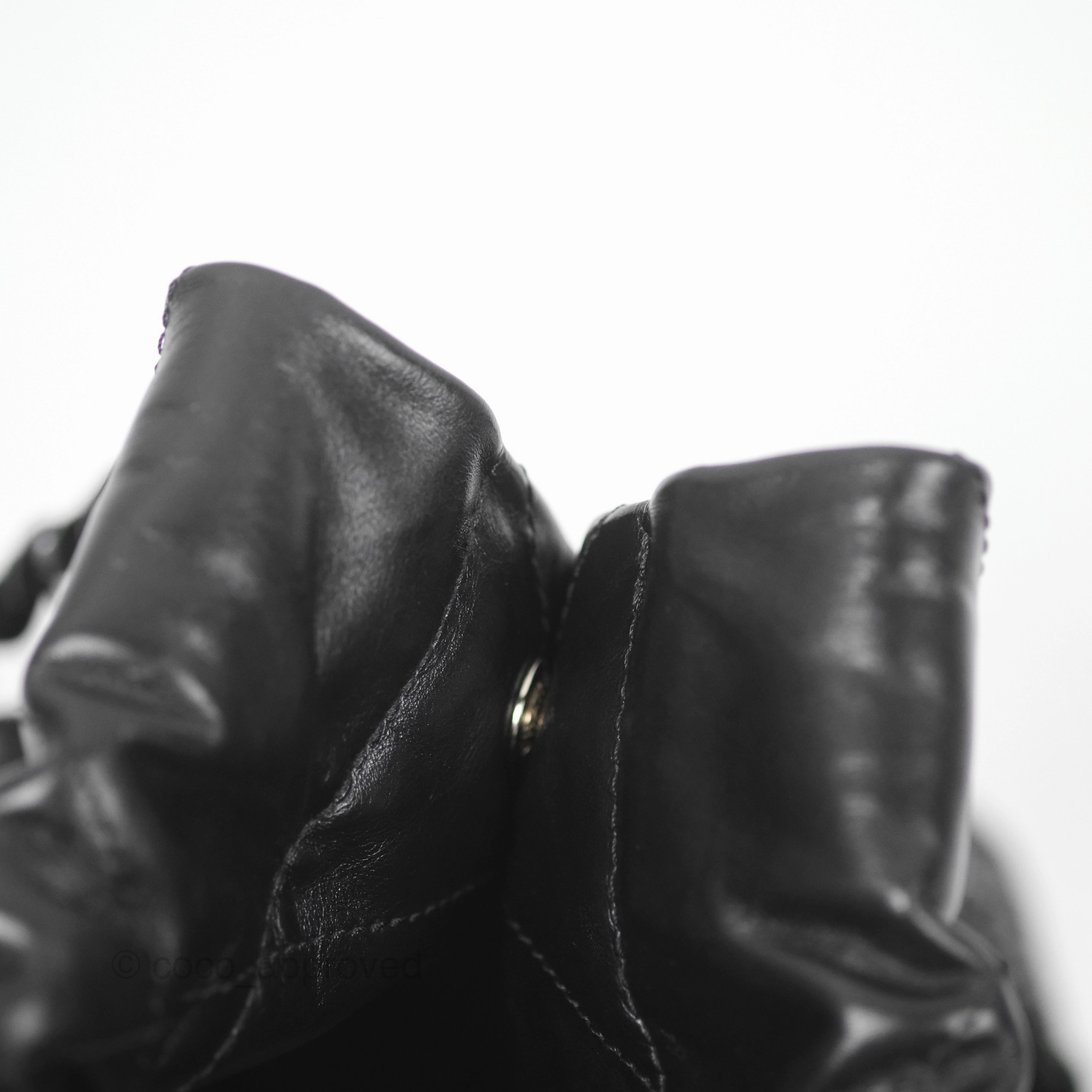 Chanel 22 Small Black Calfskin So Black Hardware