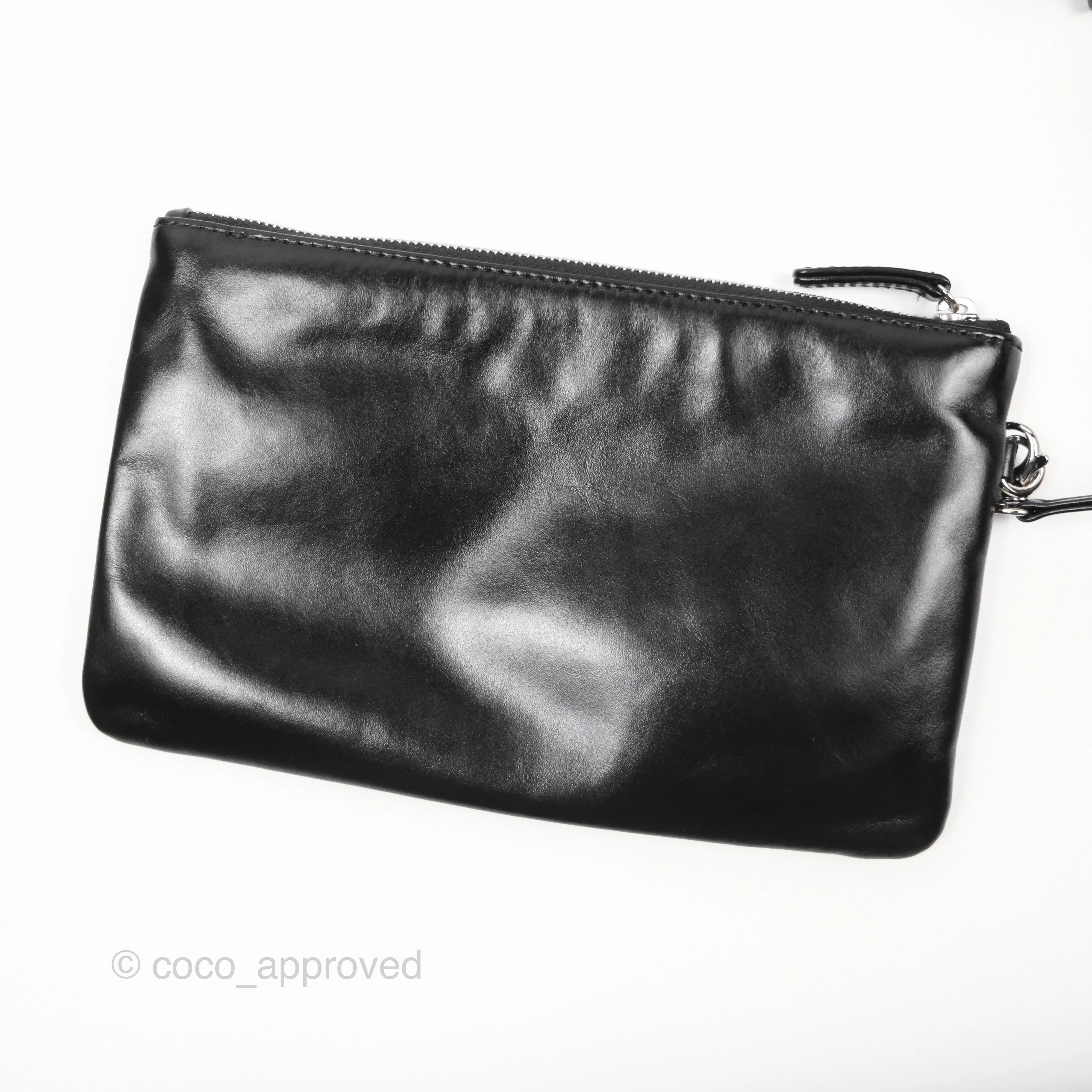 Chanel 22 Small Black Calfskin So Black Hardware