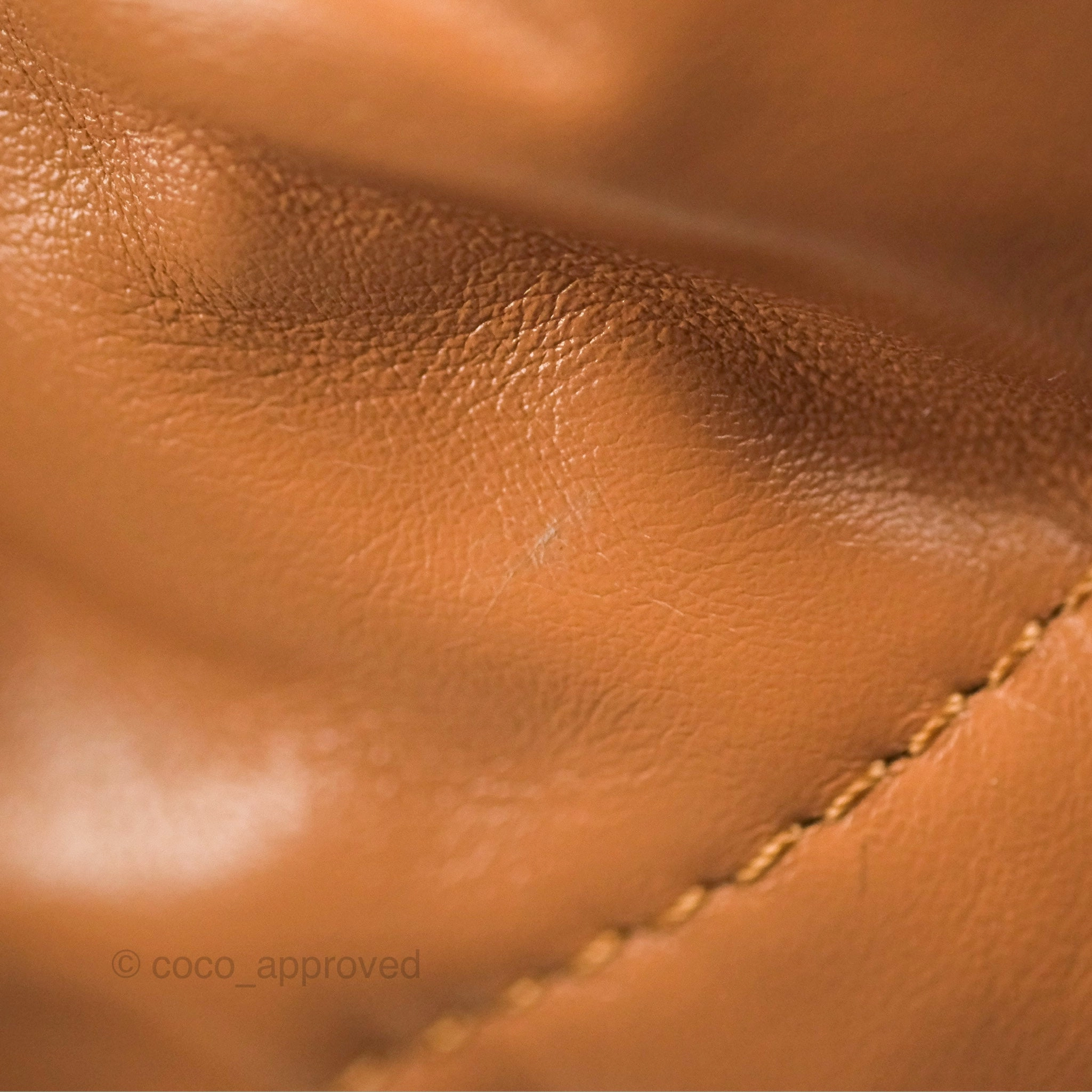 Chanel 22 Small Caramel Beige Shiny Calfskin Aged Gold Hardware