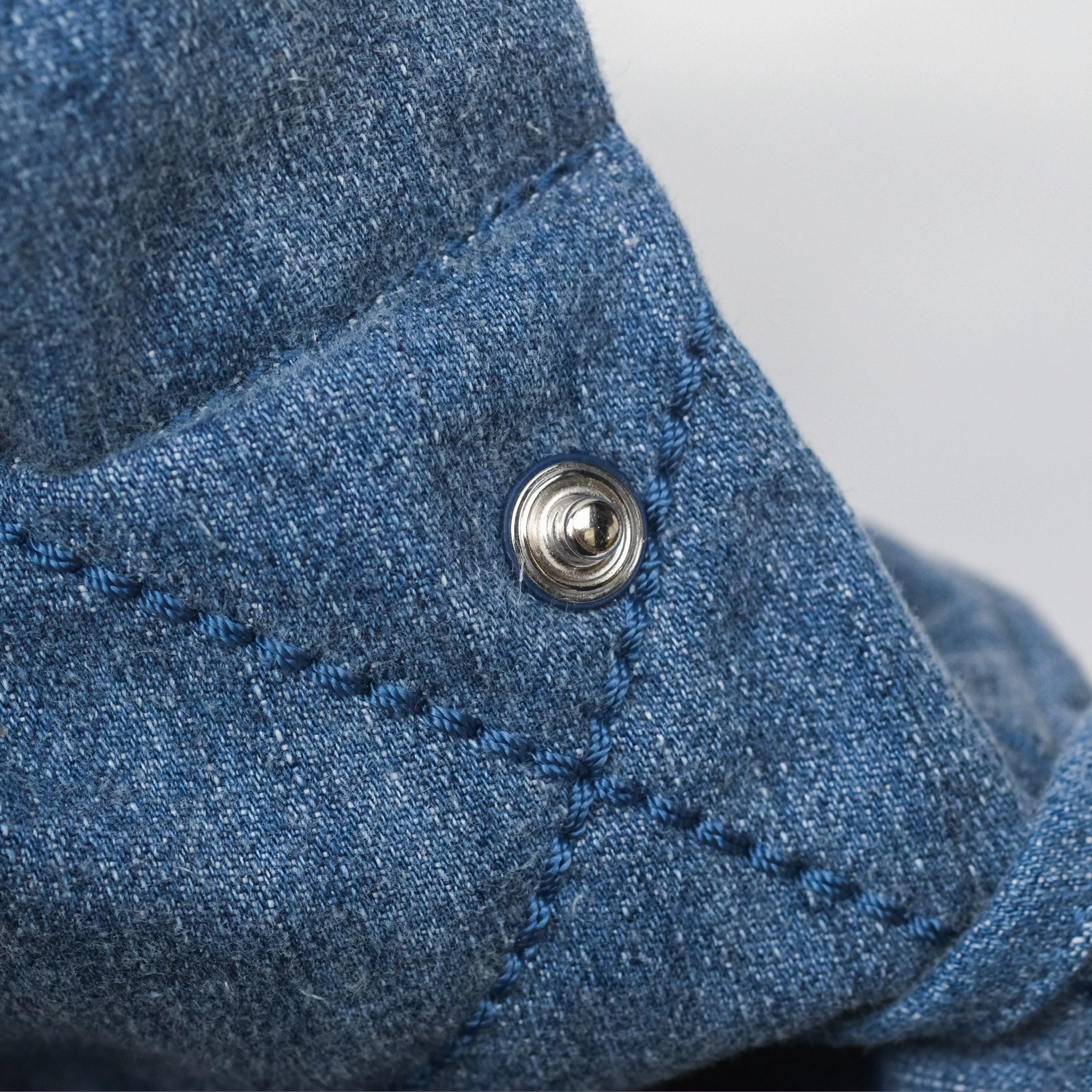 Chanel 22 Small Pearl Studded Denim Silver Hardware