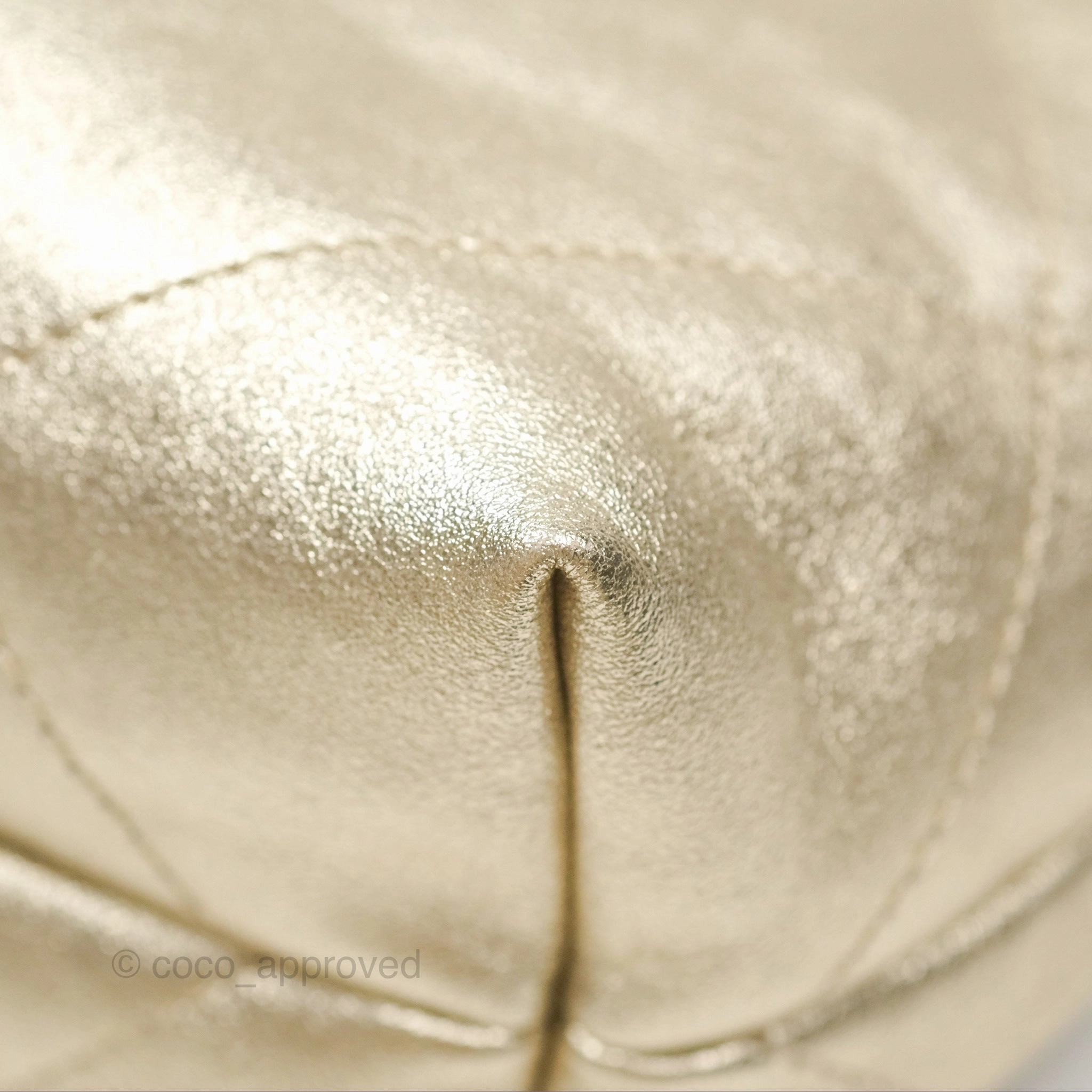 Chanel 22 Small Quilted Iridescent Gold Gold Hardware