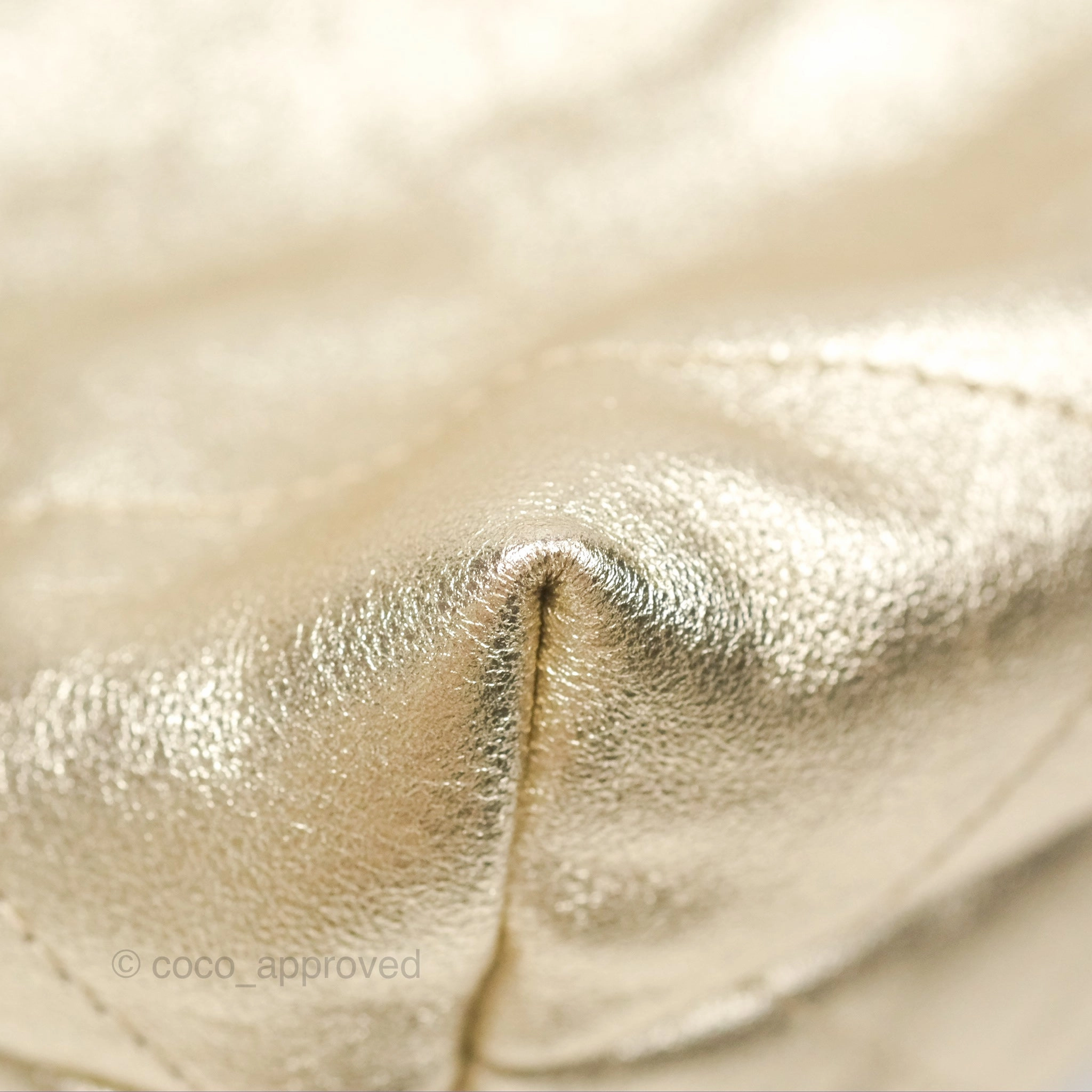 Chanel 22 Small Quilted Iridescent Gold Gold Hardware