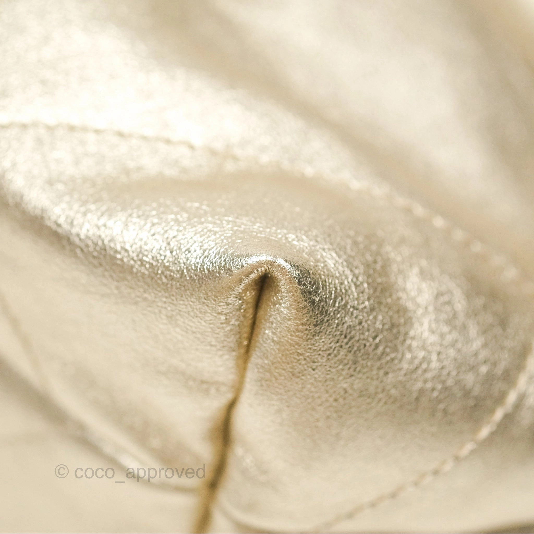 Chanel 22 Small Quilted Iridescent Gold Gold Hardware