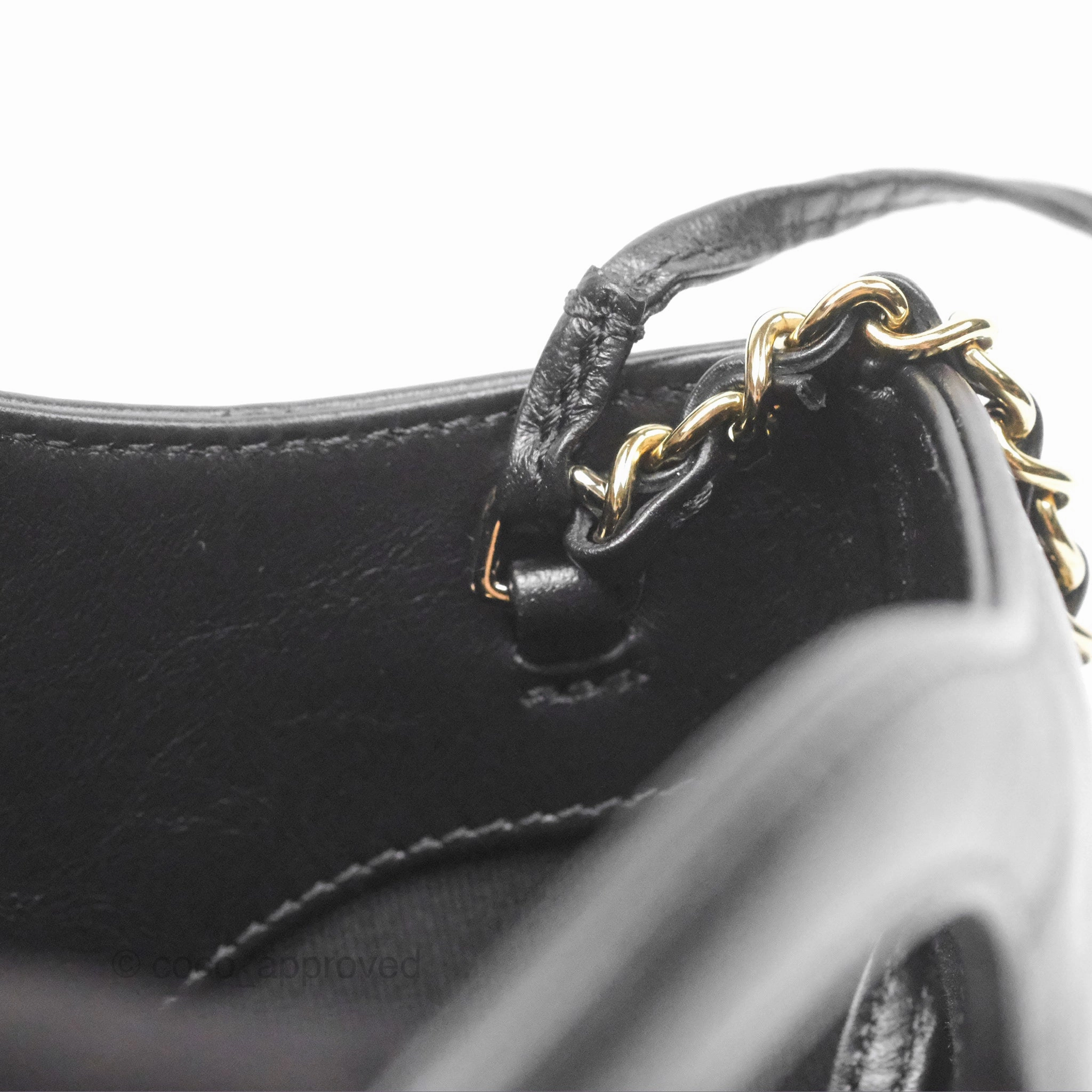Chanel 31 Mini Black Aged Calfskin Gold Hardware