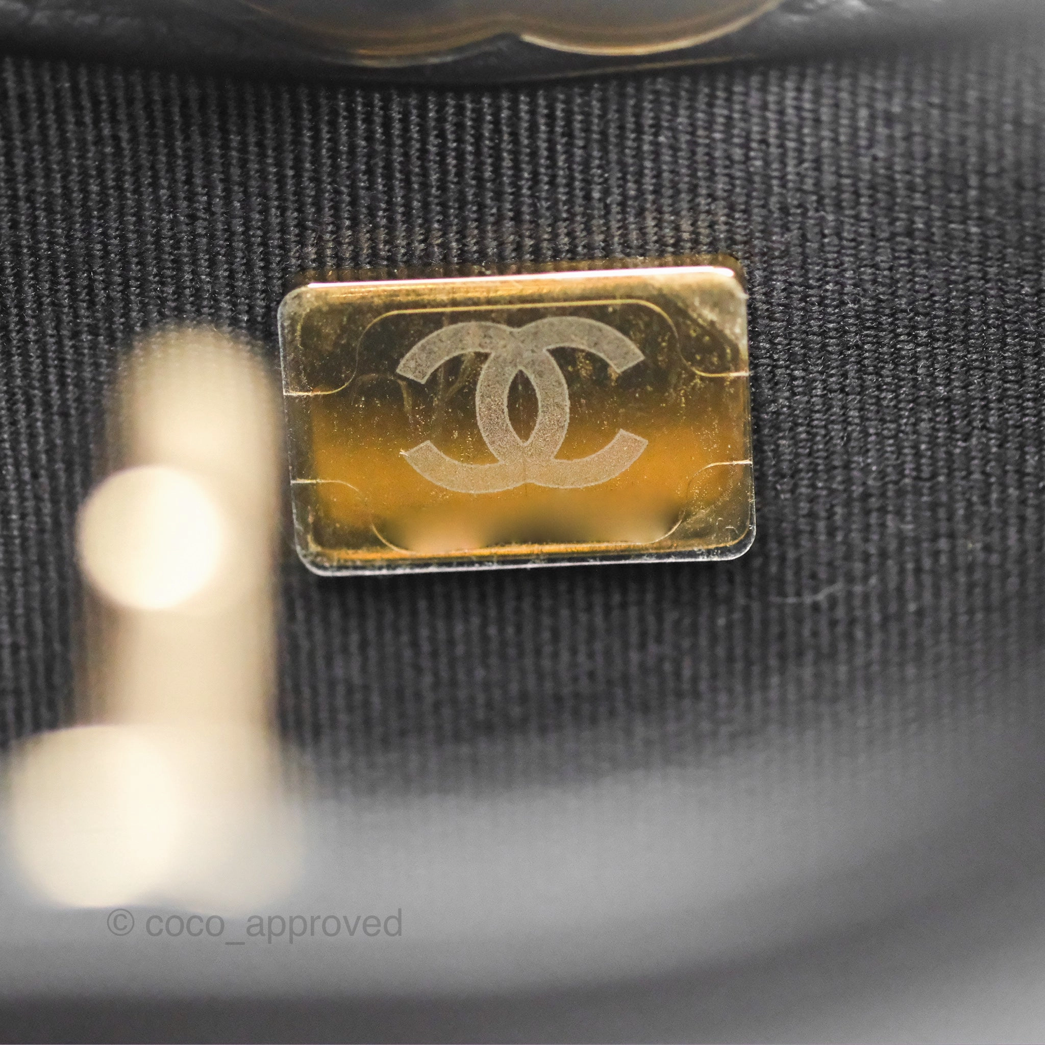 Chanel 31 Mini Black Aged Calfskin Gold Hardware