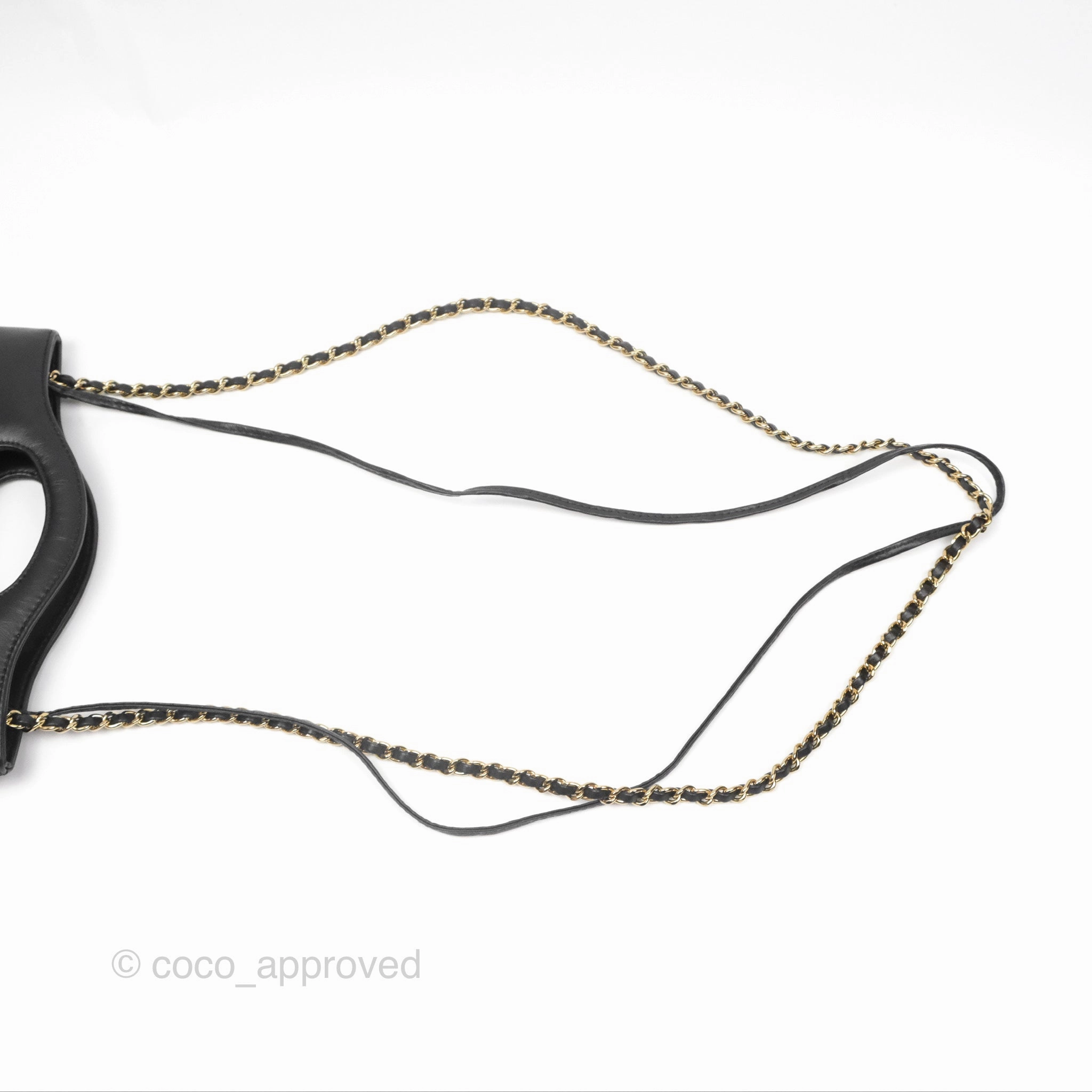Chanel 31 Mini Black Aged Calfskin Gold Hardware