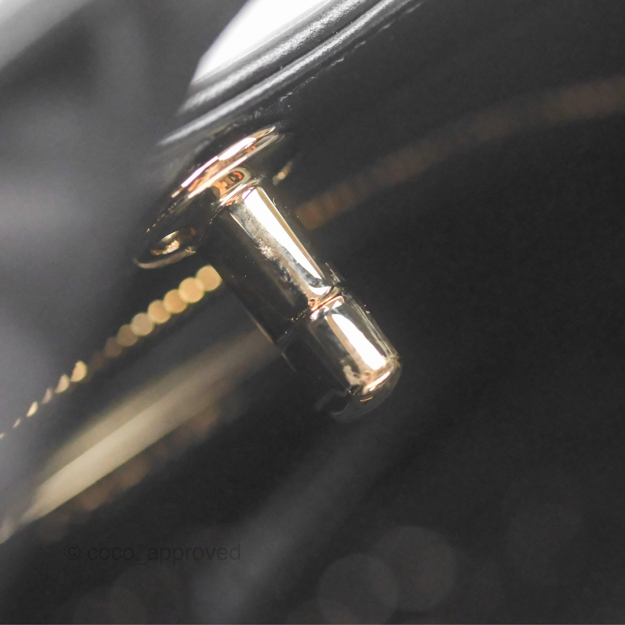 Chanel 31 Mini Black Aged Calfskin Gold Hardware