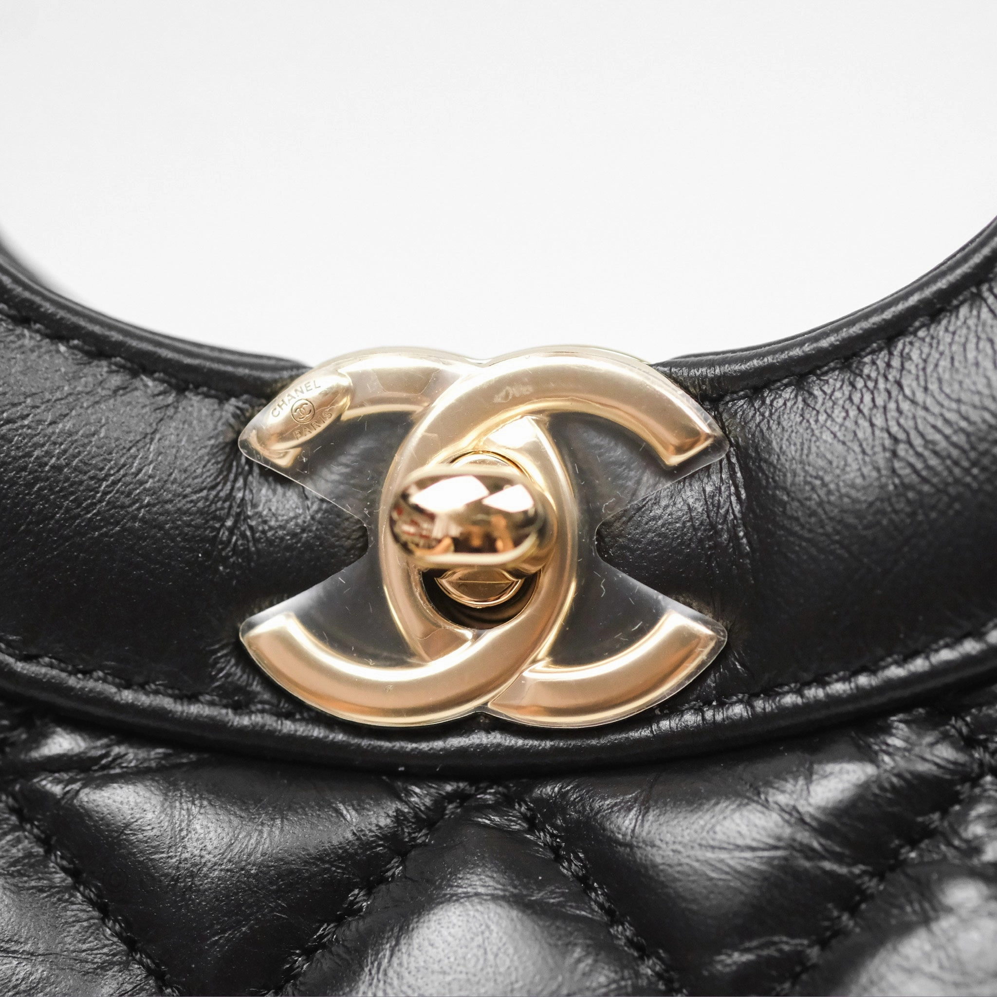 Chanel 31 Mini Black Aged Calfskin Gold Hardware