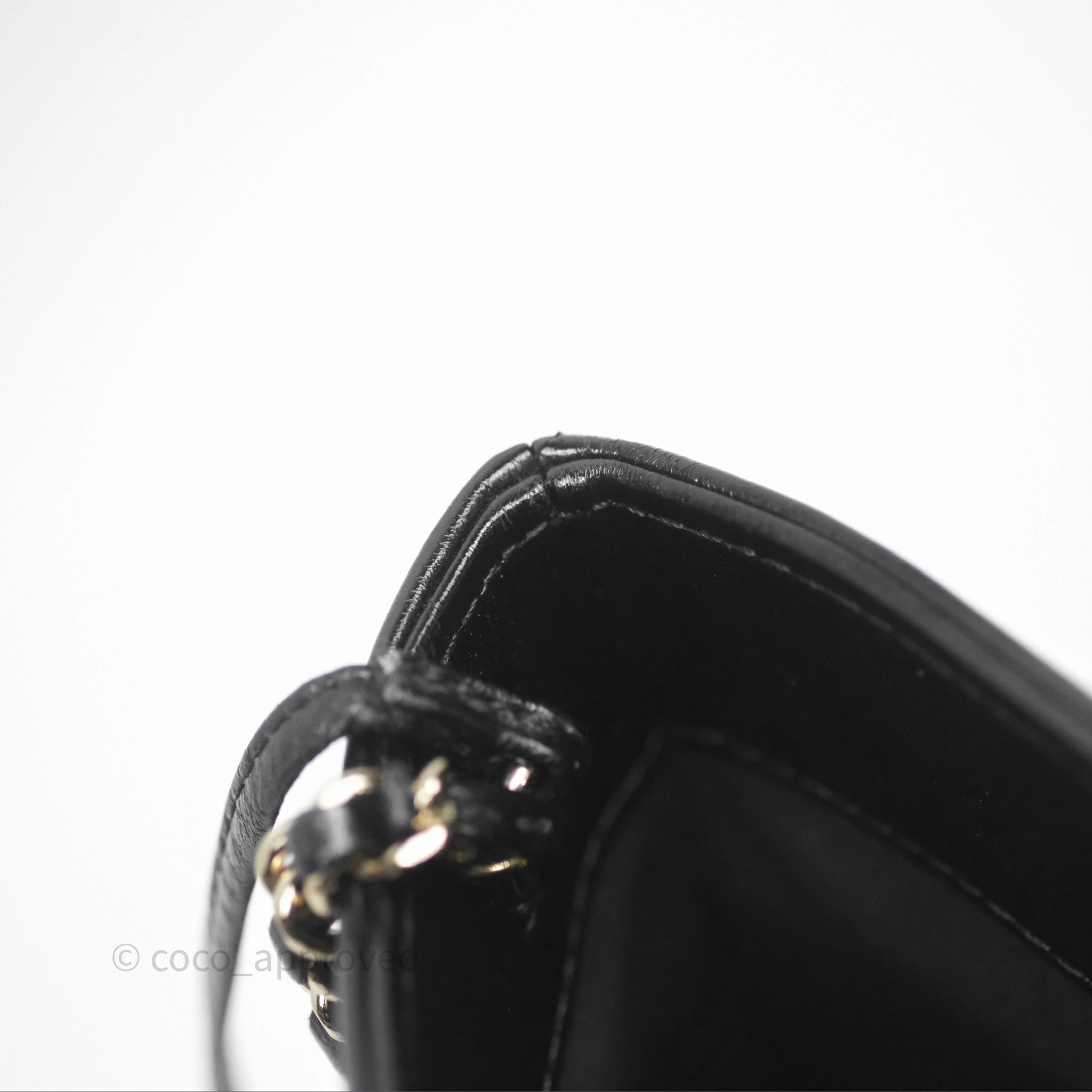 Chanel 31 Mini Black Shiny Lambskin Gold Hardware