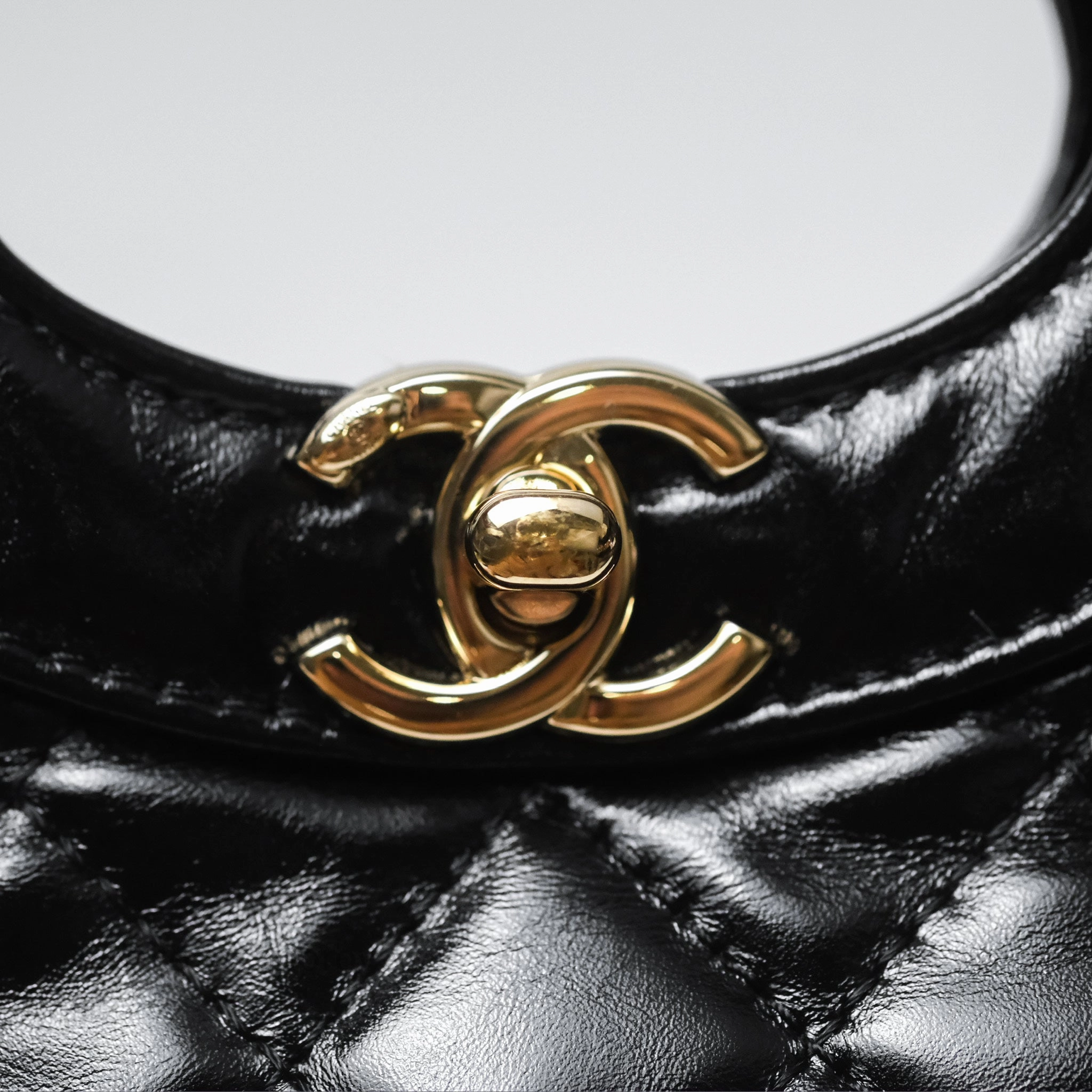 Chanel 31 Mini Black Shiny Lambskin Gold Hardware