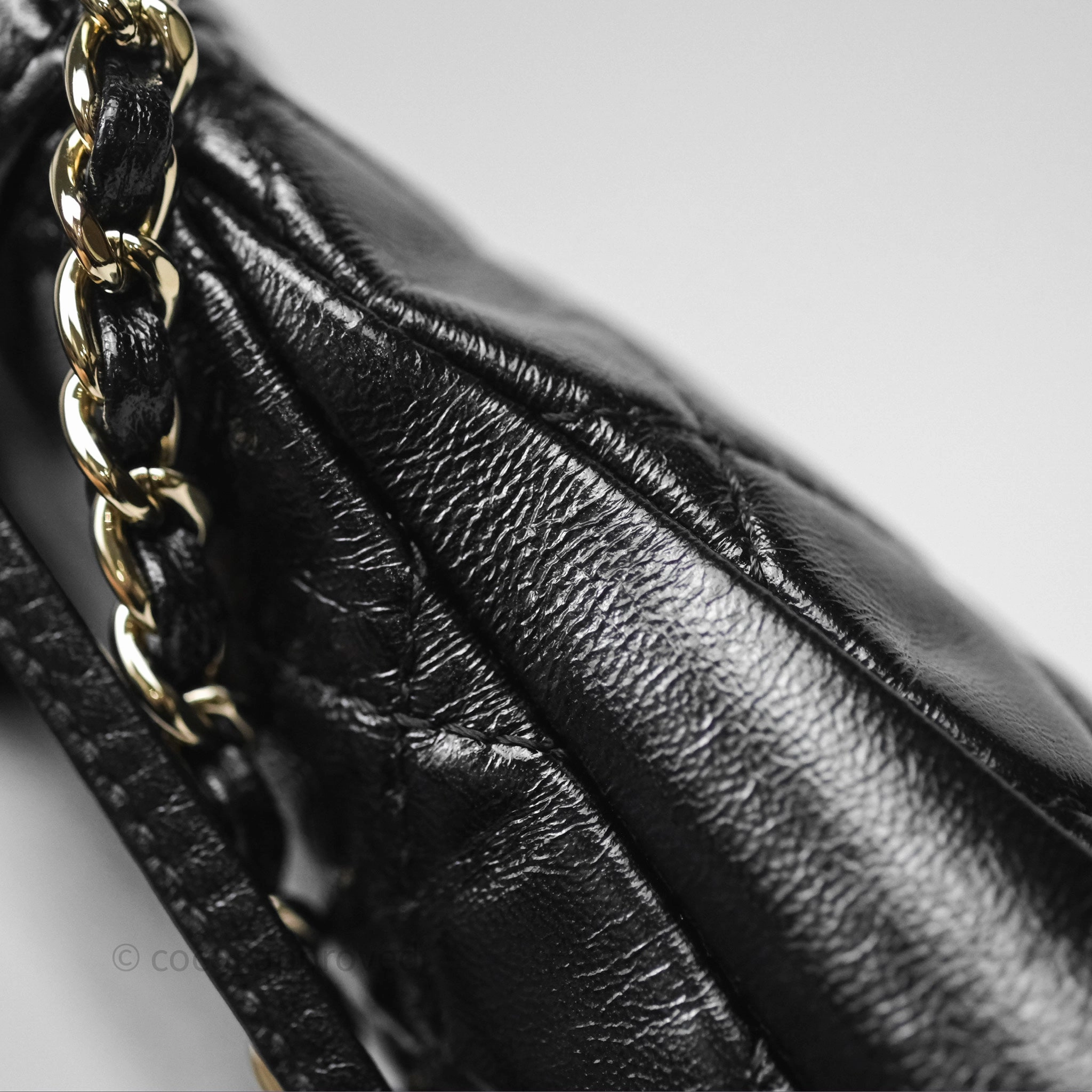 Chanel 31 Mini Black Shiny Lambskin Gold Hardware