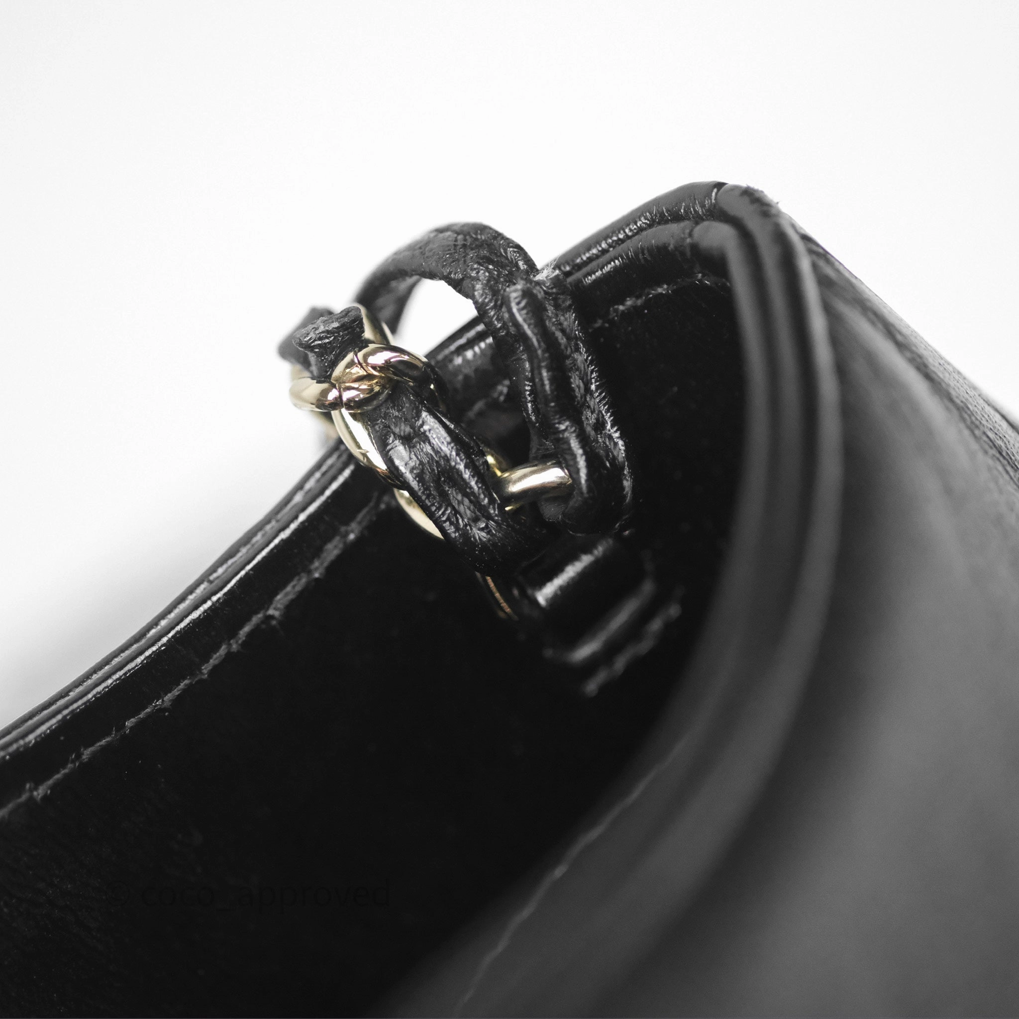 Chanel 31 Mini Black Shiny Lambskin Gold Hardware