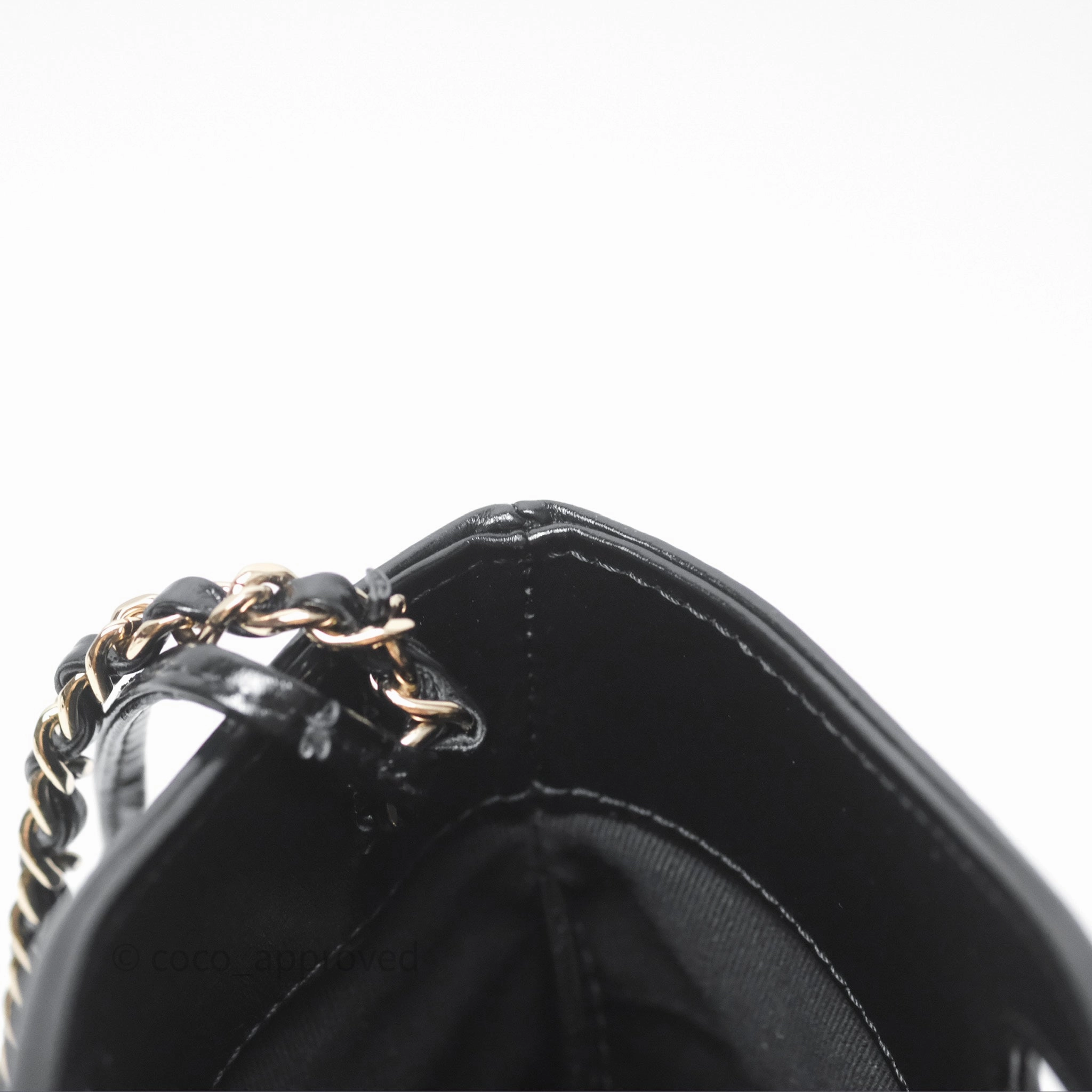 Chanel 31 Mini Black Shiny Lambskin Gold Hardware