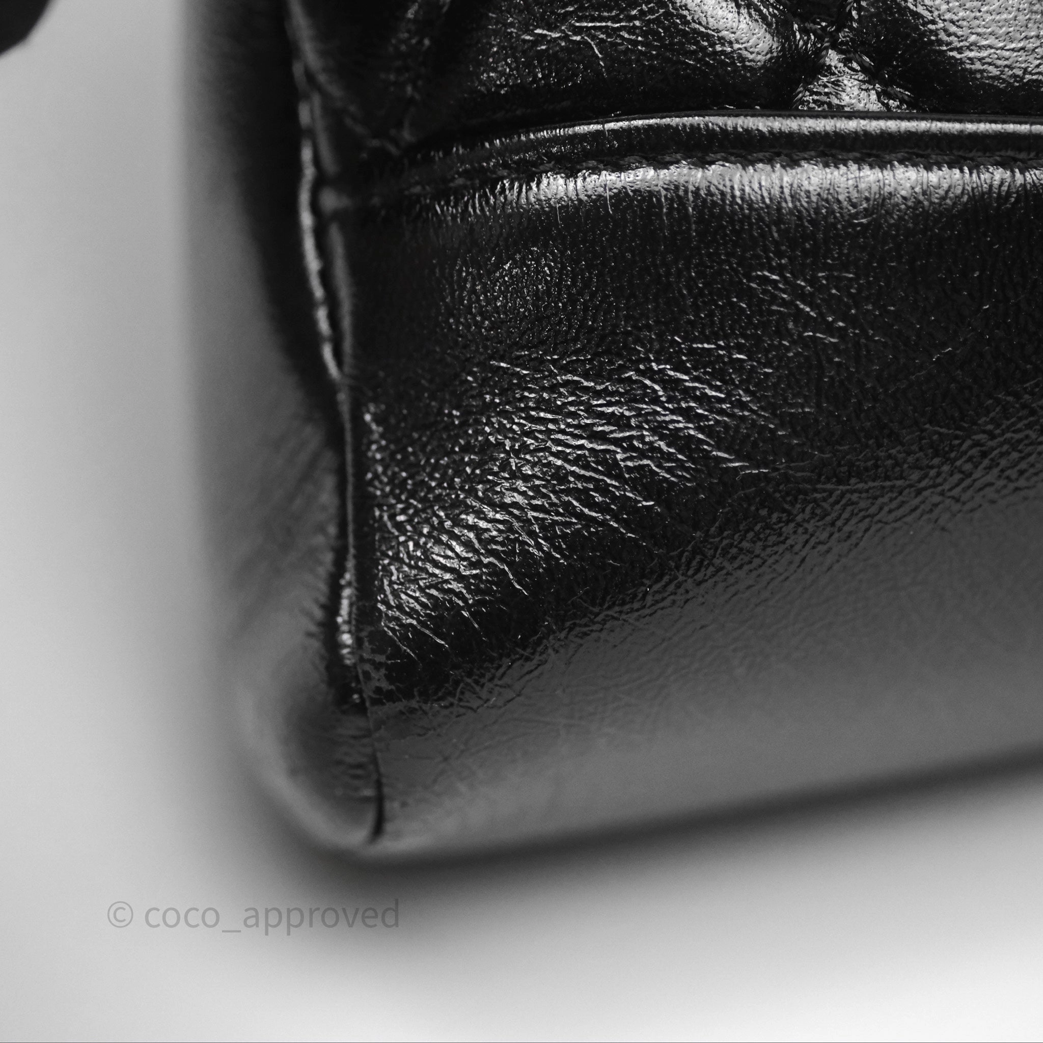 Chanel 31 Mini Black Shiny Lambskin Gold Hardware