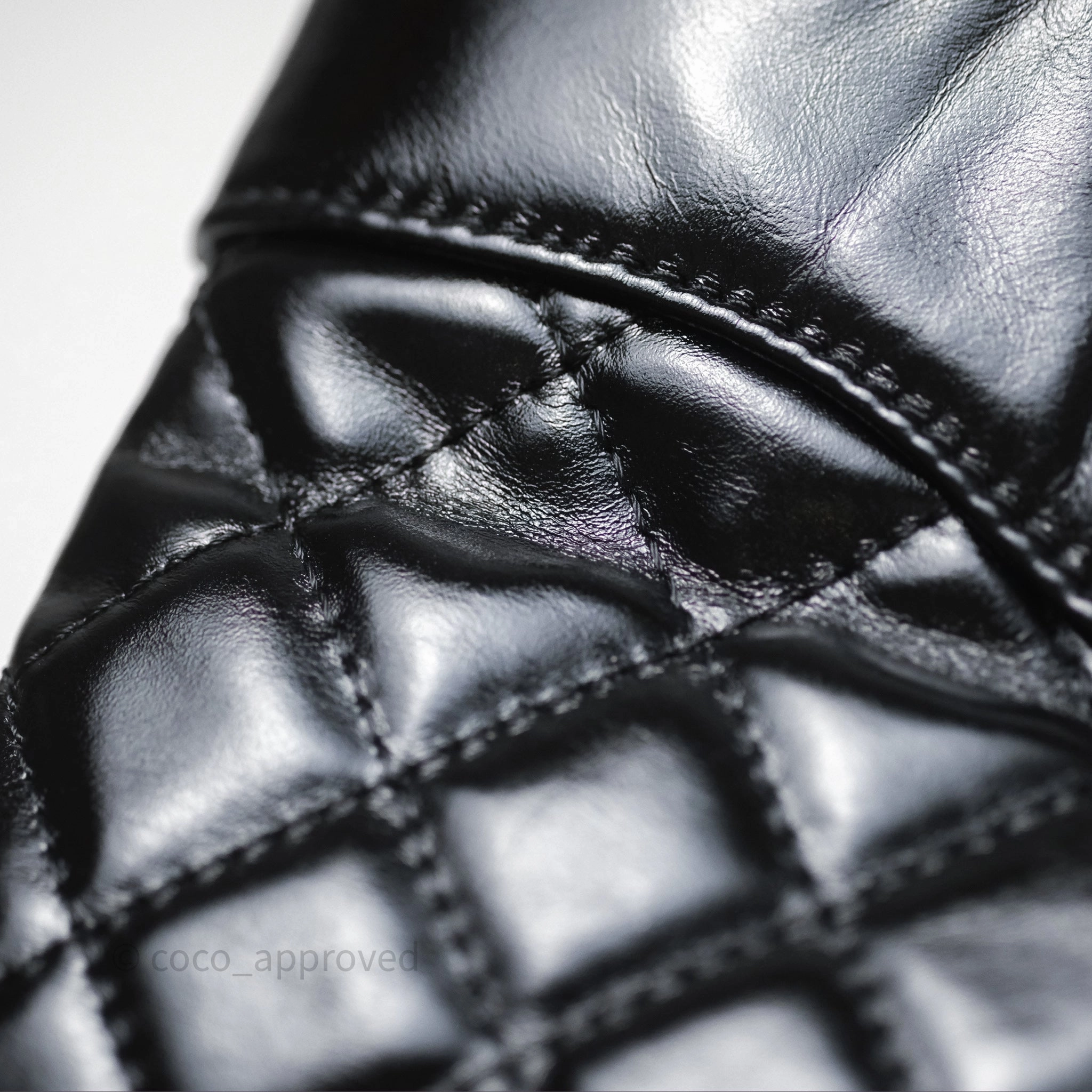 Chanel 31 Mini Black Shiny Lambskin Gold Hardware