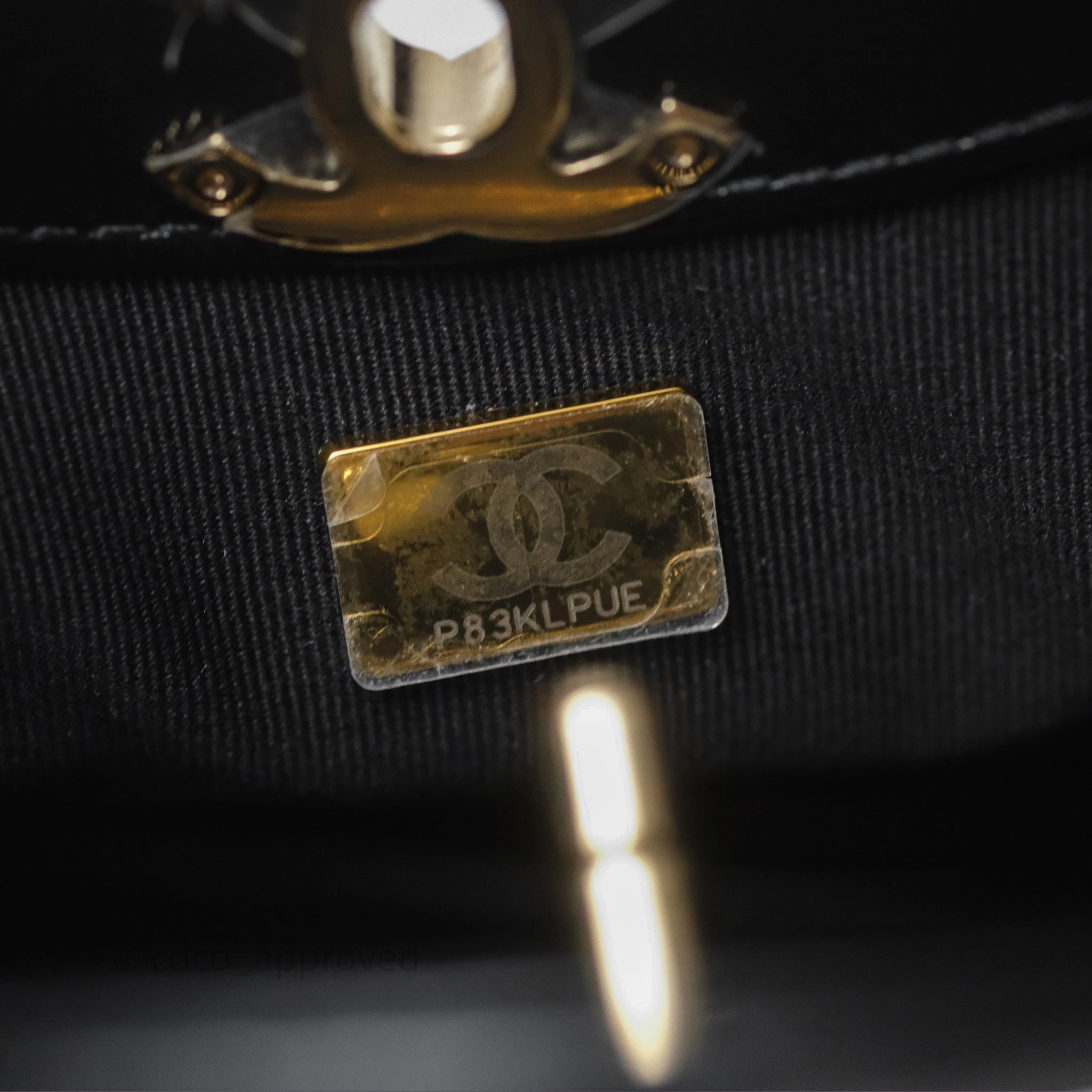 Chanel 31 Mini Black Shiny Lambskin Gold Hardware