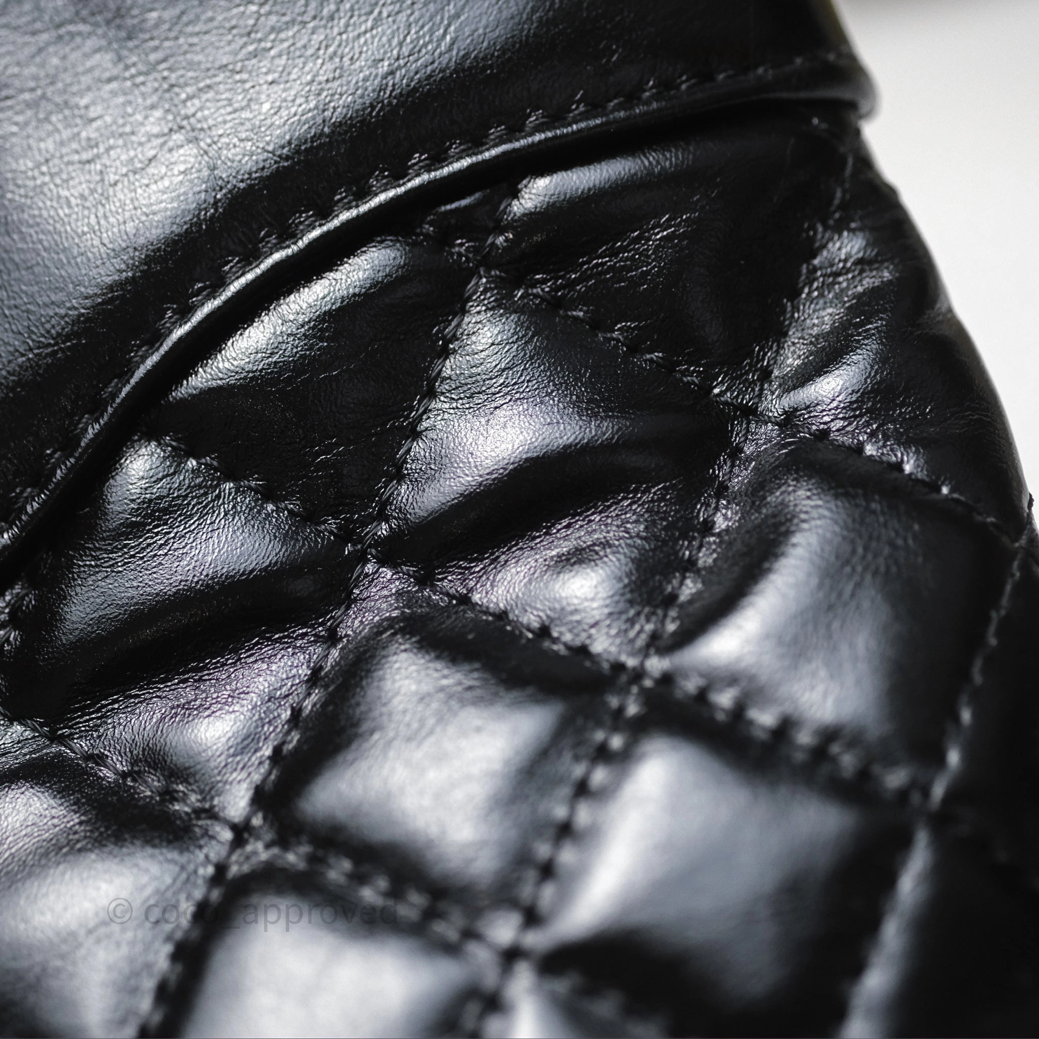 Chanel 31 Mini Black Shiny Lambskin Gold Hardware