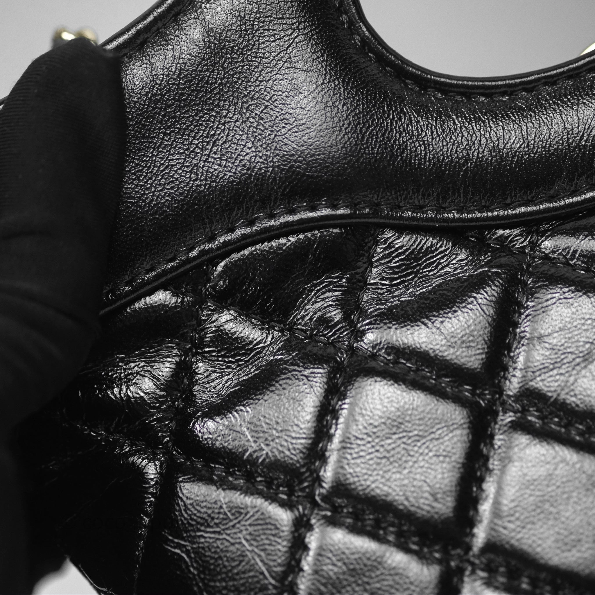 Chanel 31 Mini Black Shiny Lambskin Gold Hardware