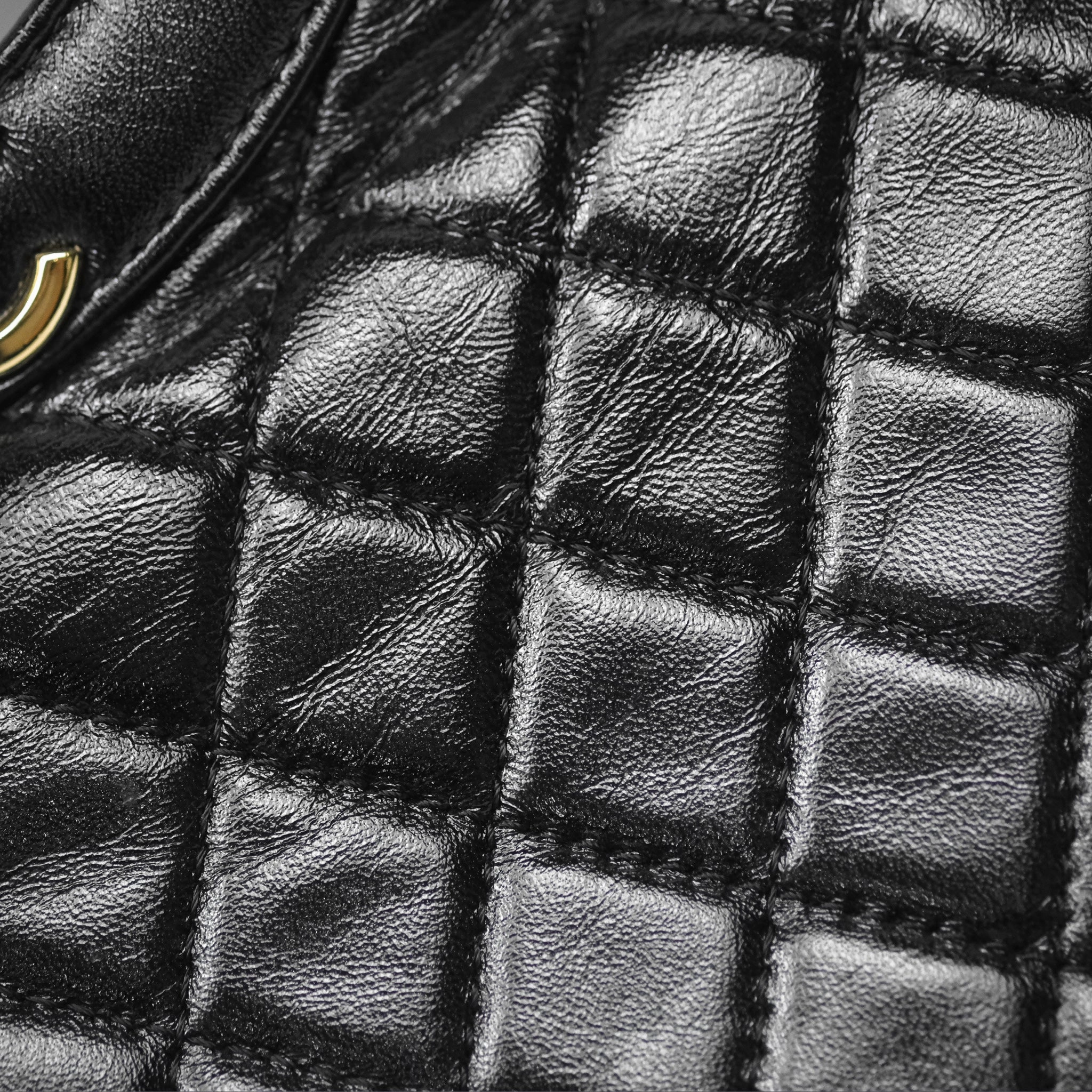 Chanel 31 Mini Black Shiny Lambskin Gold Hardware