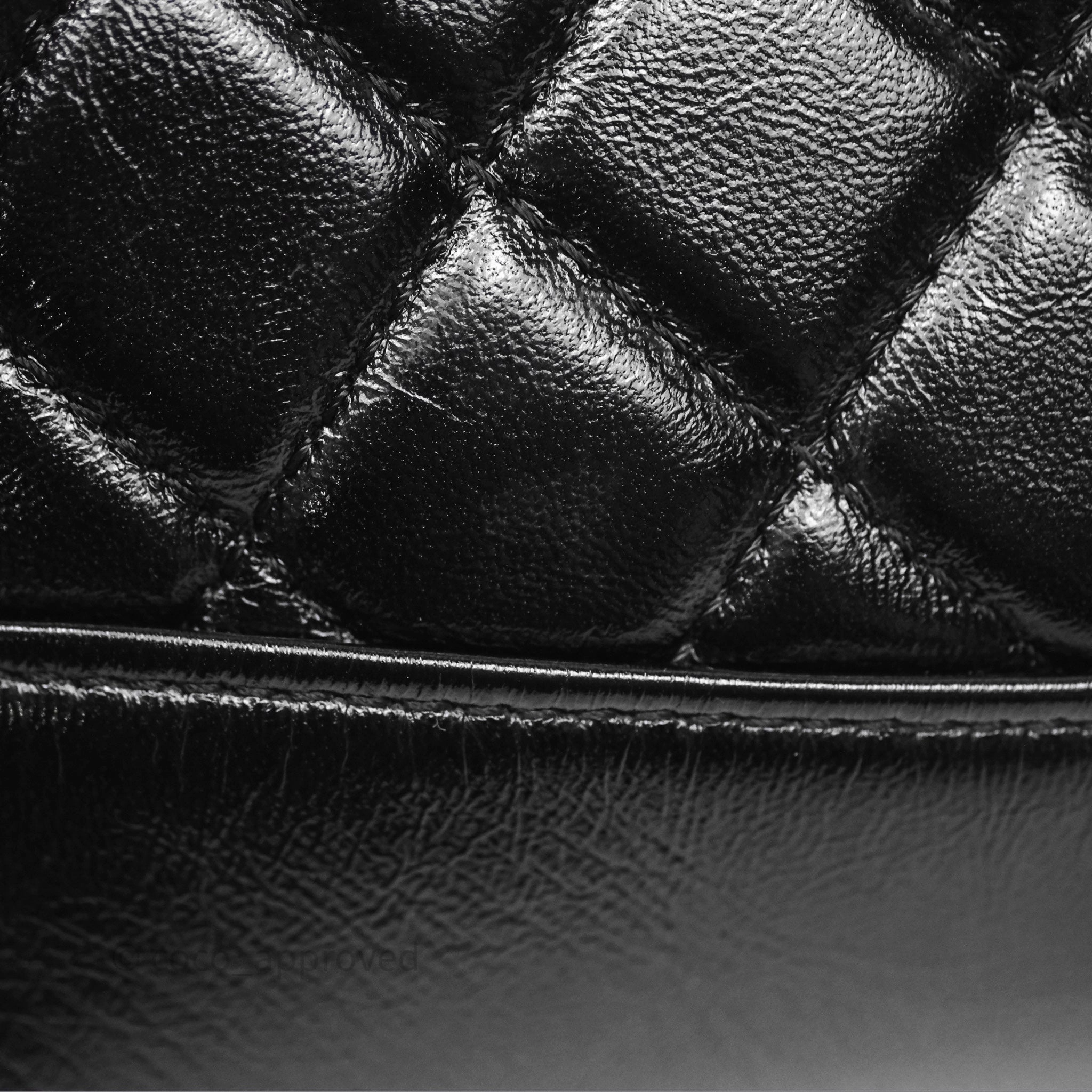 Chanel 31 Mini Black Shiny Lambskin Gold Hardware