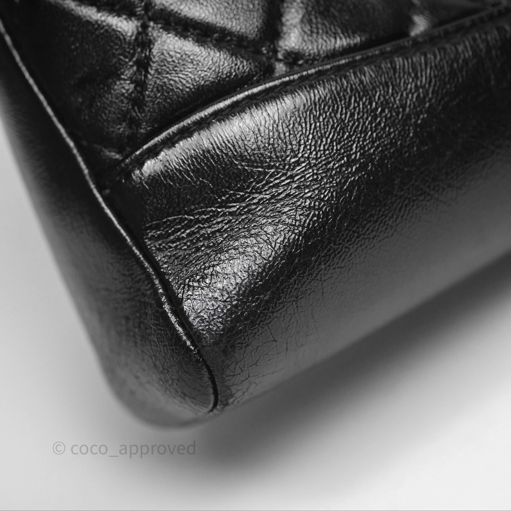 Chanel 31 Mini Black Shiny Lambskin Gold Hardware